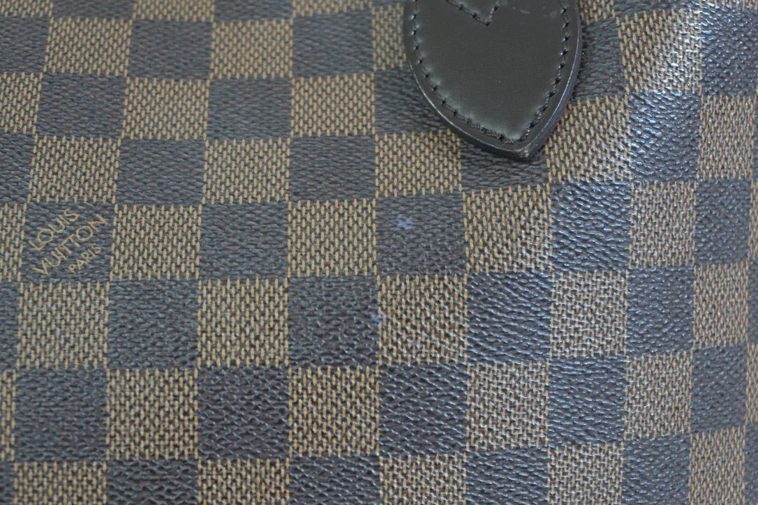 Pre-owned Louis Vuitton Damier Ebene Neverfull MM Tote Bag