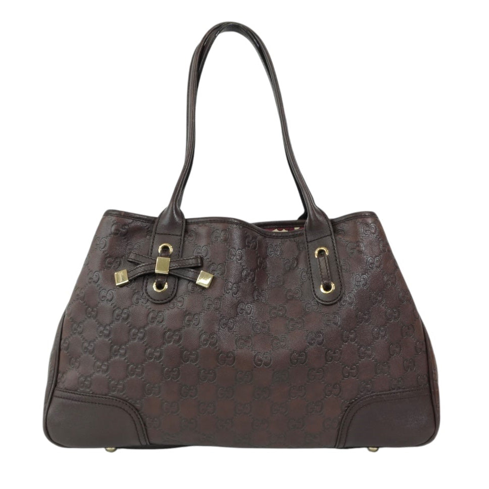 Pre-owned Gucci Princy Tote Bag Brown