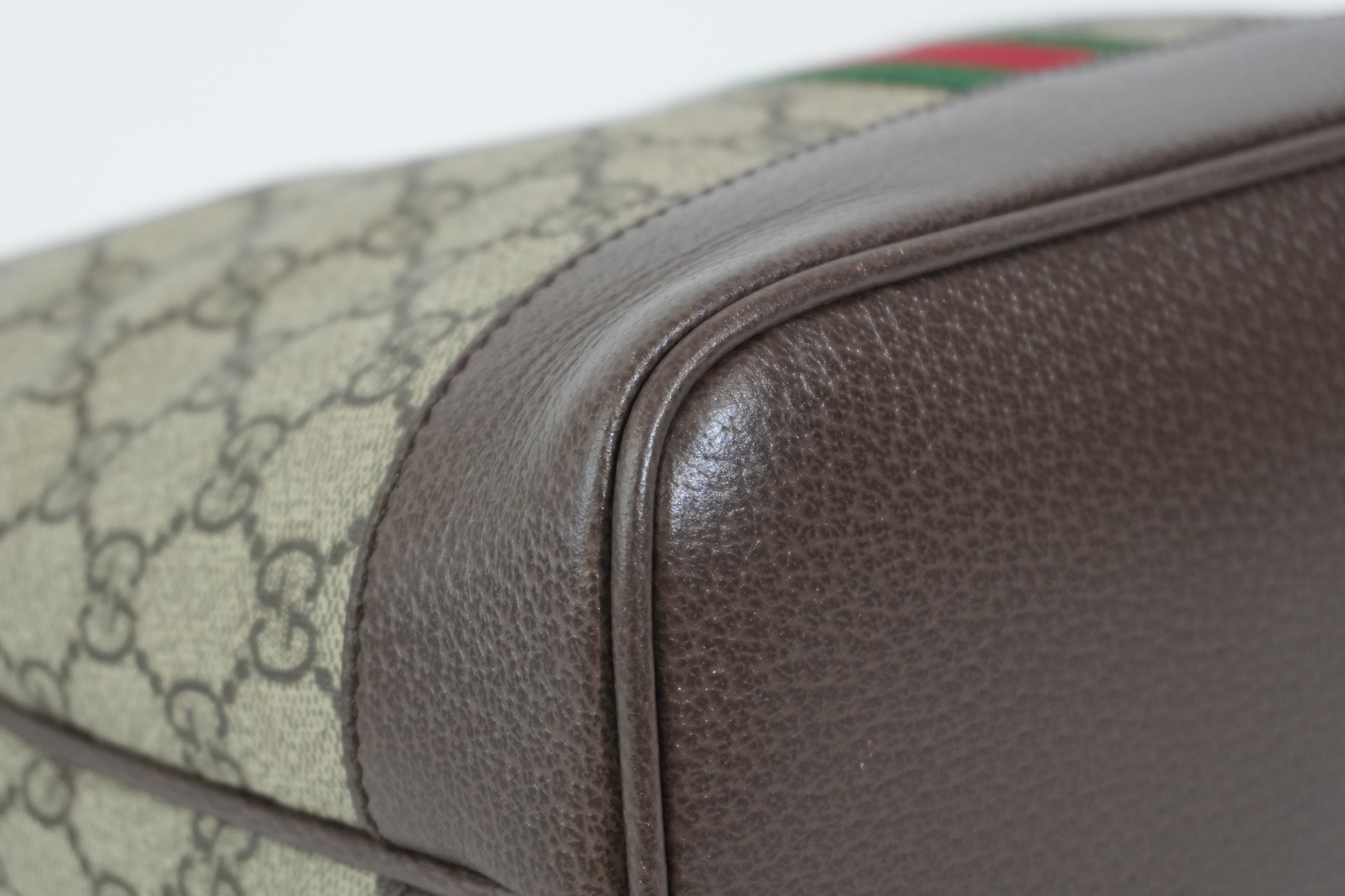 Pre-owned Gucci Ophidia Shoulder Bag Brown