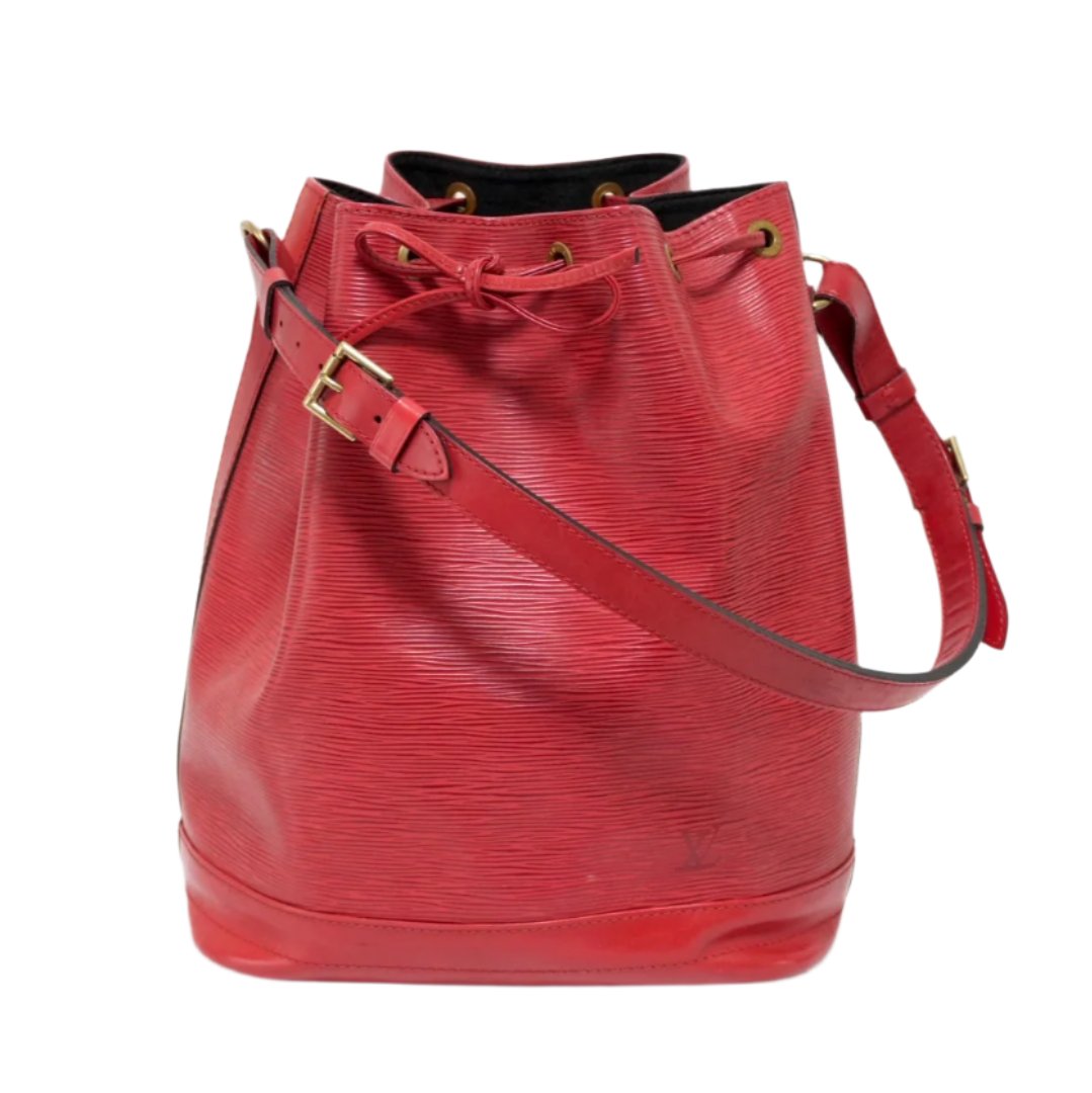 Louis Vuitton Noe GM Epi Red Bucket Shoulder Bag Used