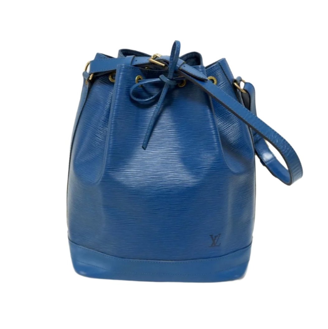 Louis Vuitton Noe GM Epi Blue Bucket Shoulder Bag Used