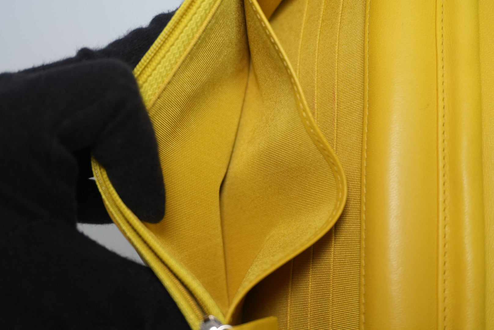 Chanel Wallet On Chain Yellow Used