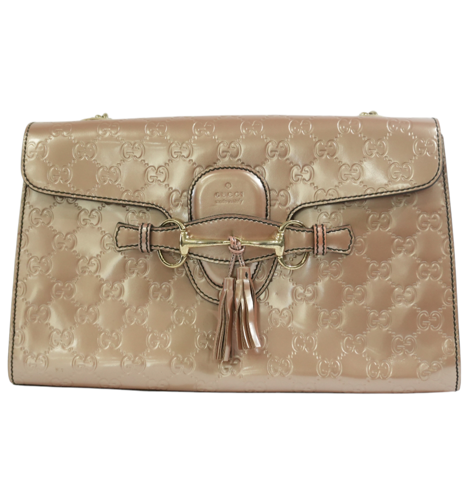 Pre-owned Gucci Small Padlock Bag Chain Shoulder Bag Pink