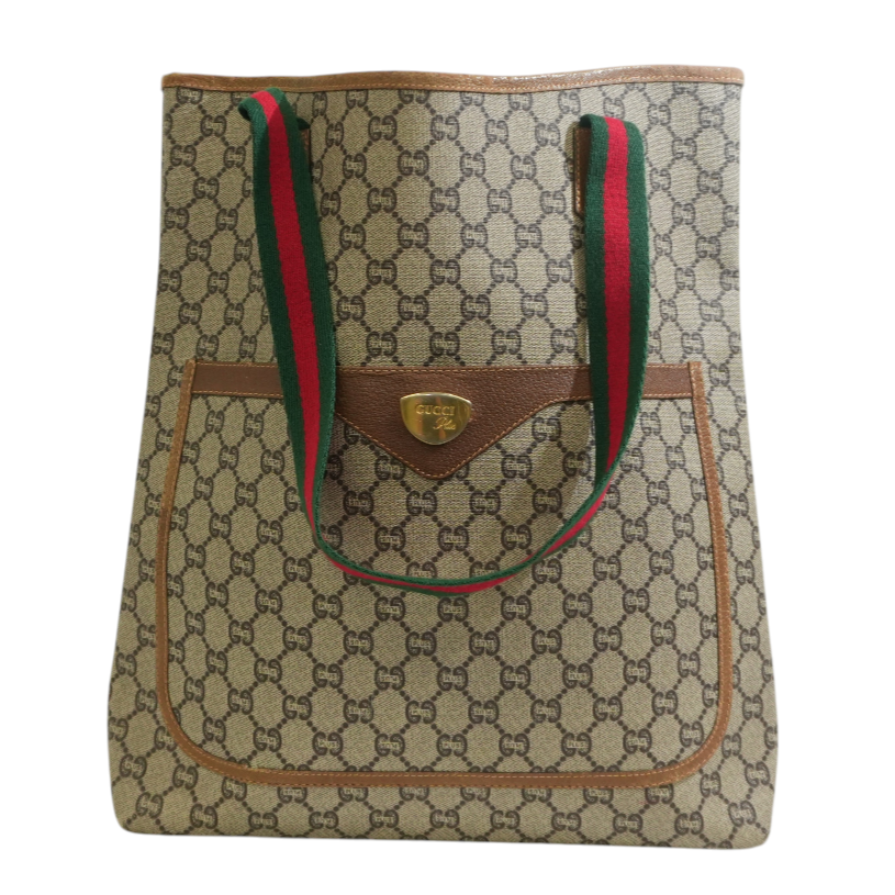 Pre-owned Gucci Plus Ophidia Tote Bag Brown