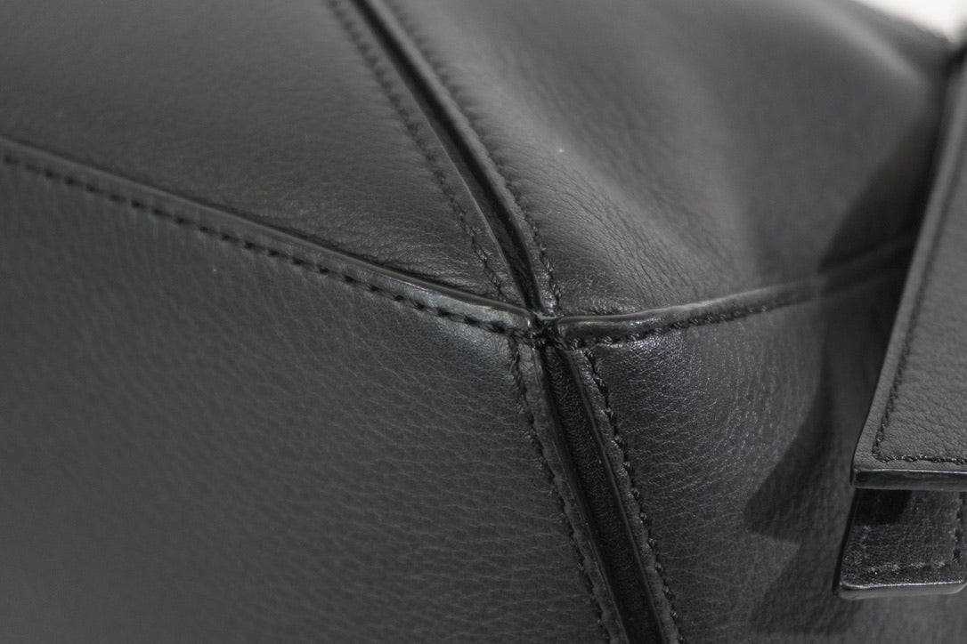 Pre-owned Loewe Small Puzzle Two Way Shoulder Bag Black