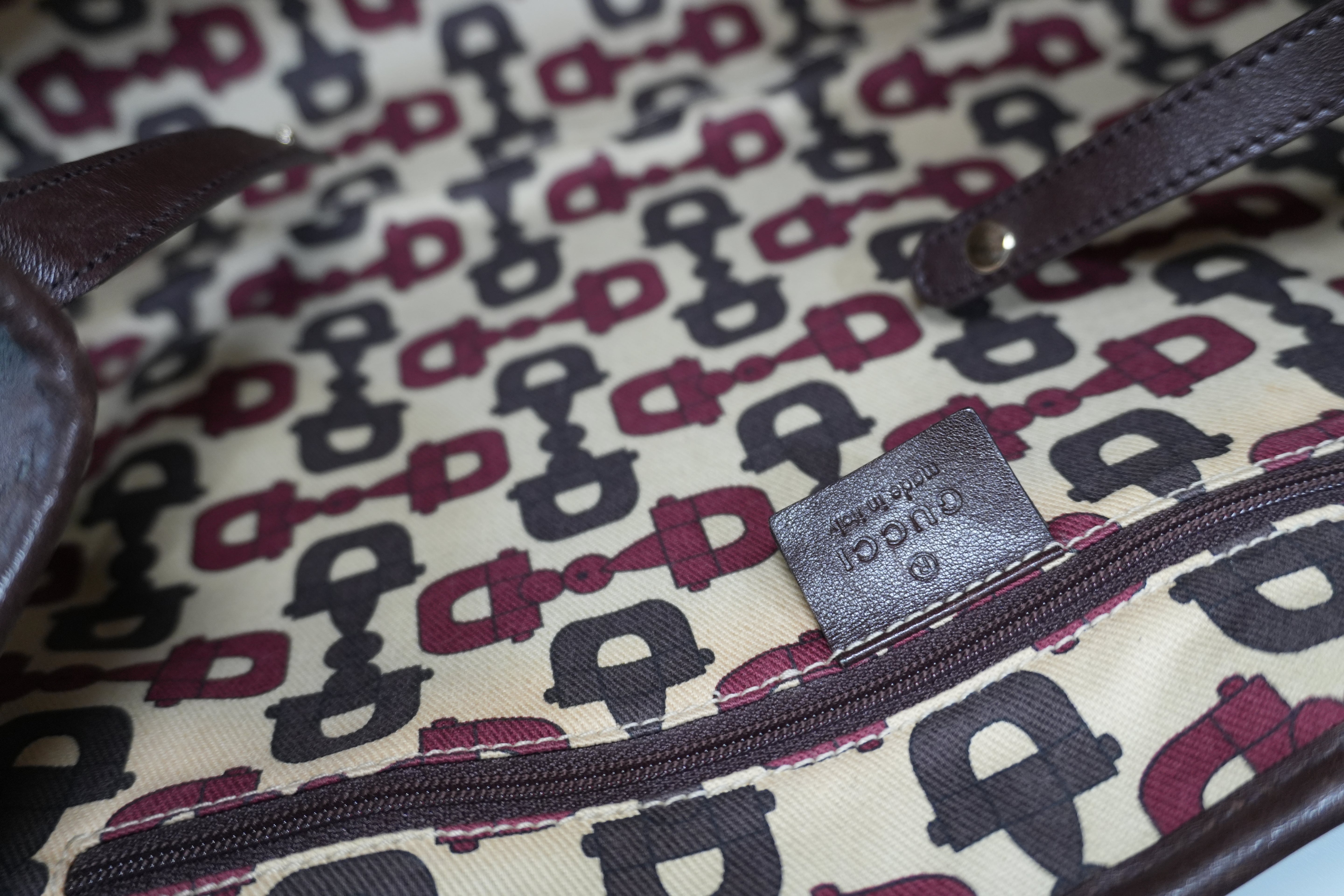 Pre-owned Gucci Princy Tote Bag Brown