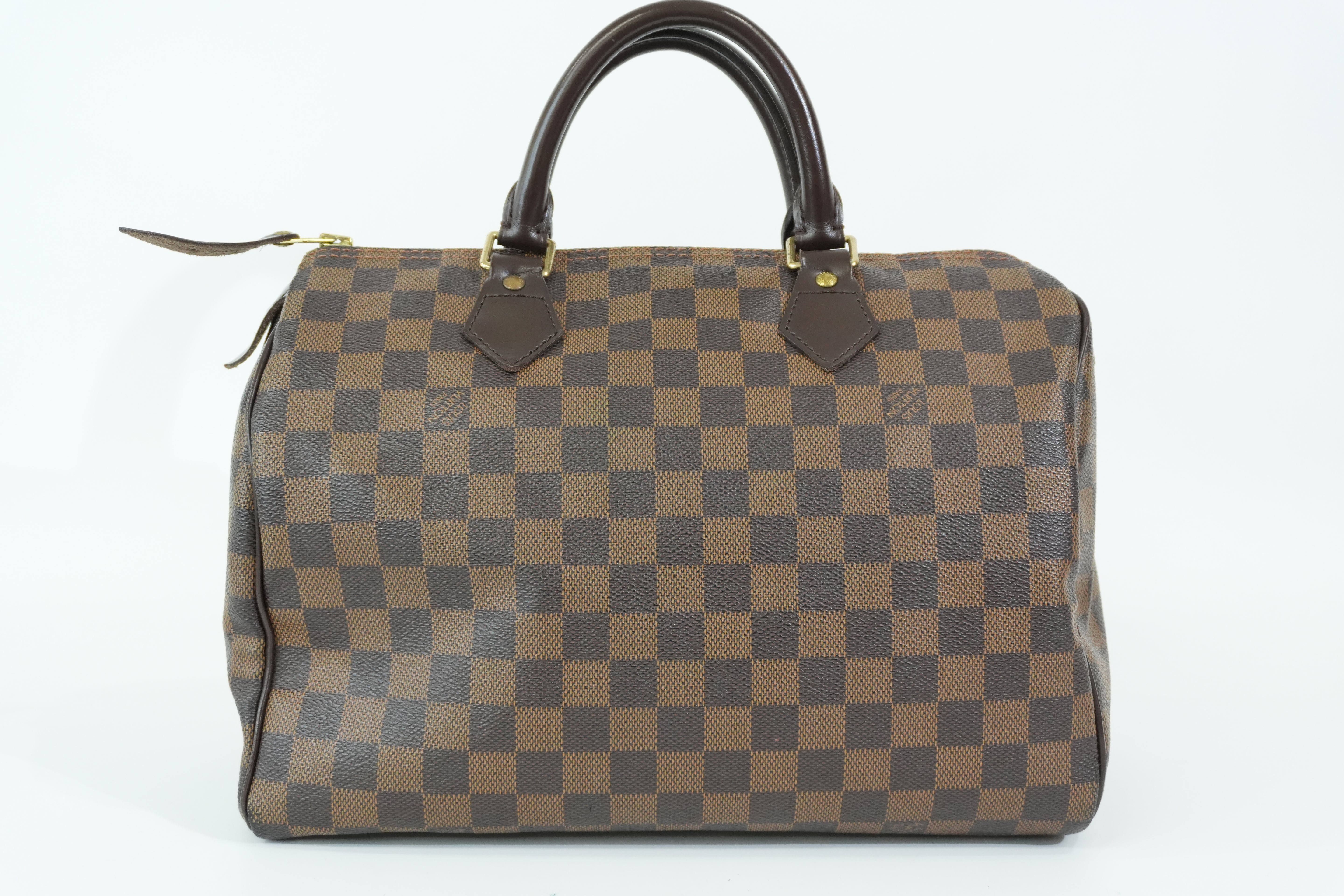 Pre-owned Louis Vuitton Damier Ebene Speedy 30 Handbag