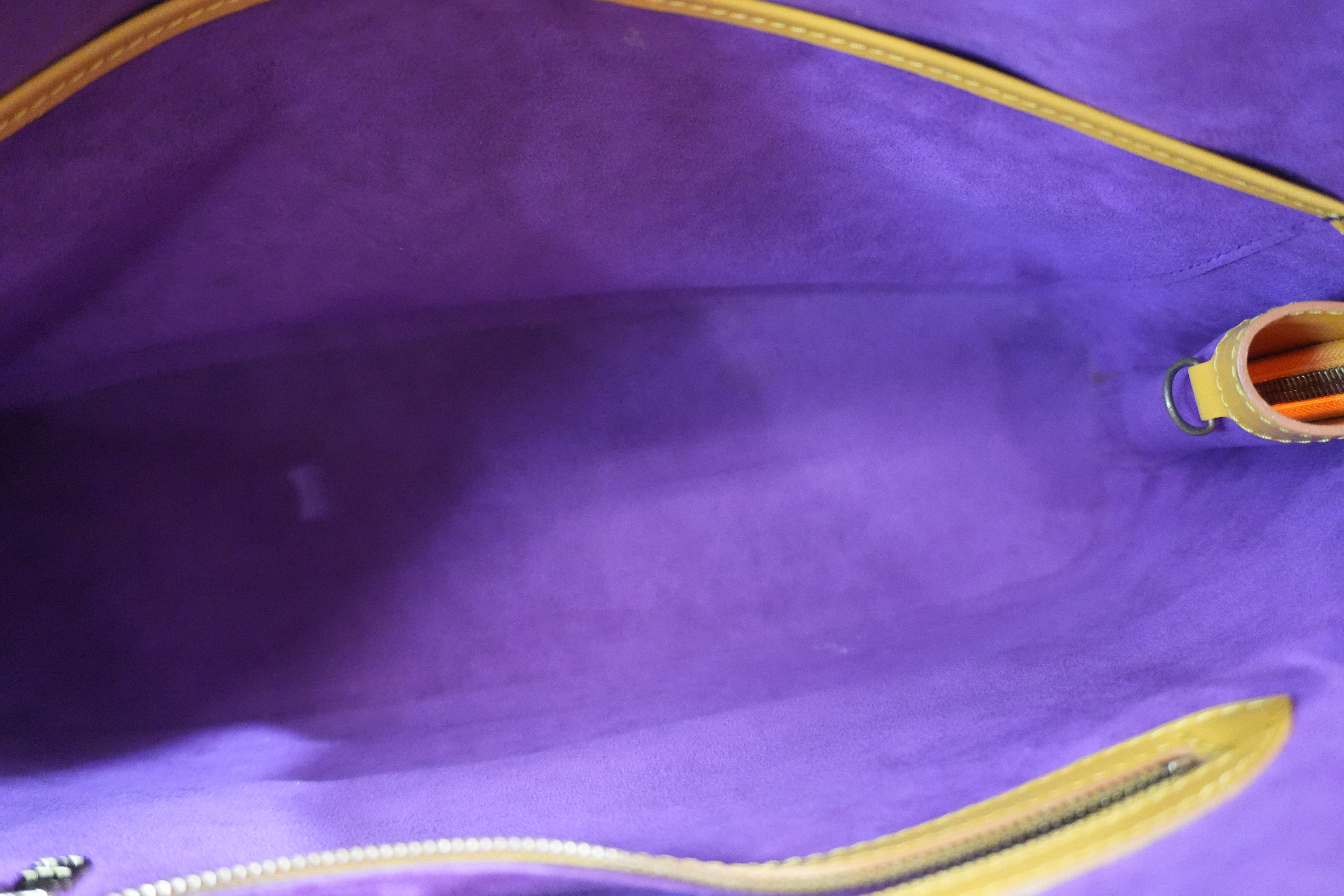 Pre-owned Louis Vuitton Epi Lussac Shoulder Bag Yellow