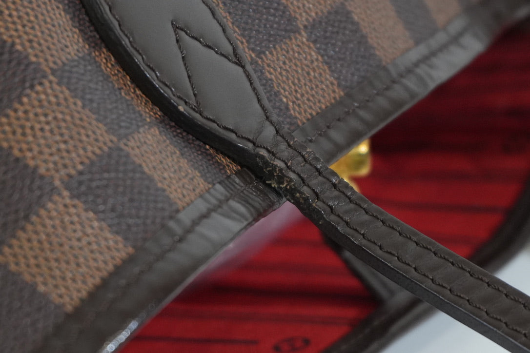 Pre-owned Louis Vuitton Damier Ebene Neverfull MM Tote Bag