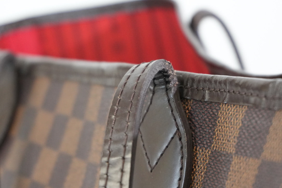 Pre-owned Louis Vuitton Damier Ebene Neverfull MM Tote Bag