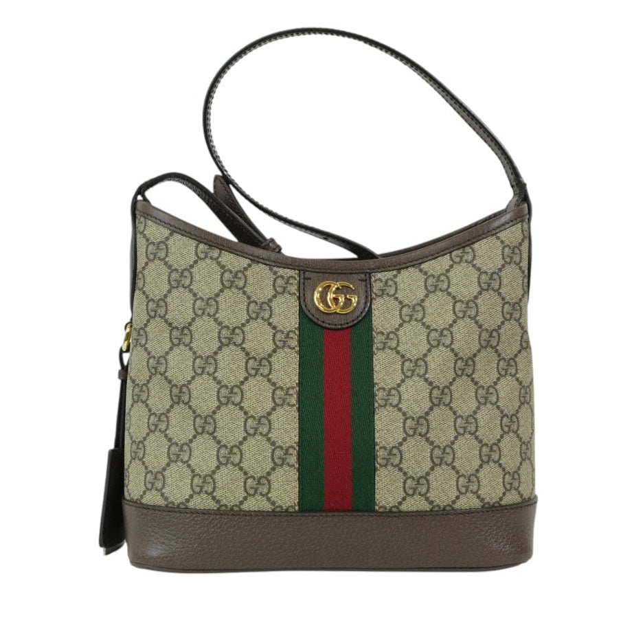 Pre-owned Gucci Ophidia Shoulder Bag Brown