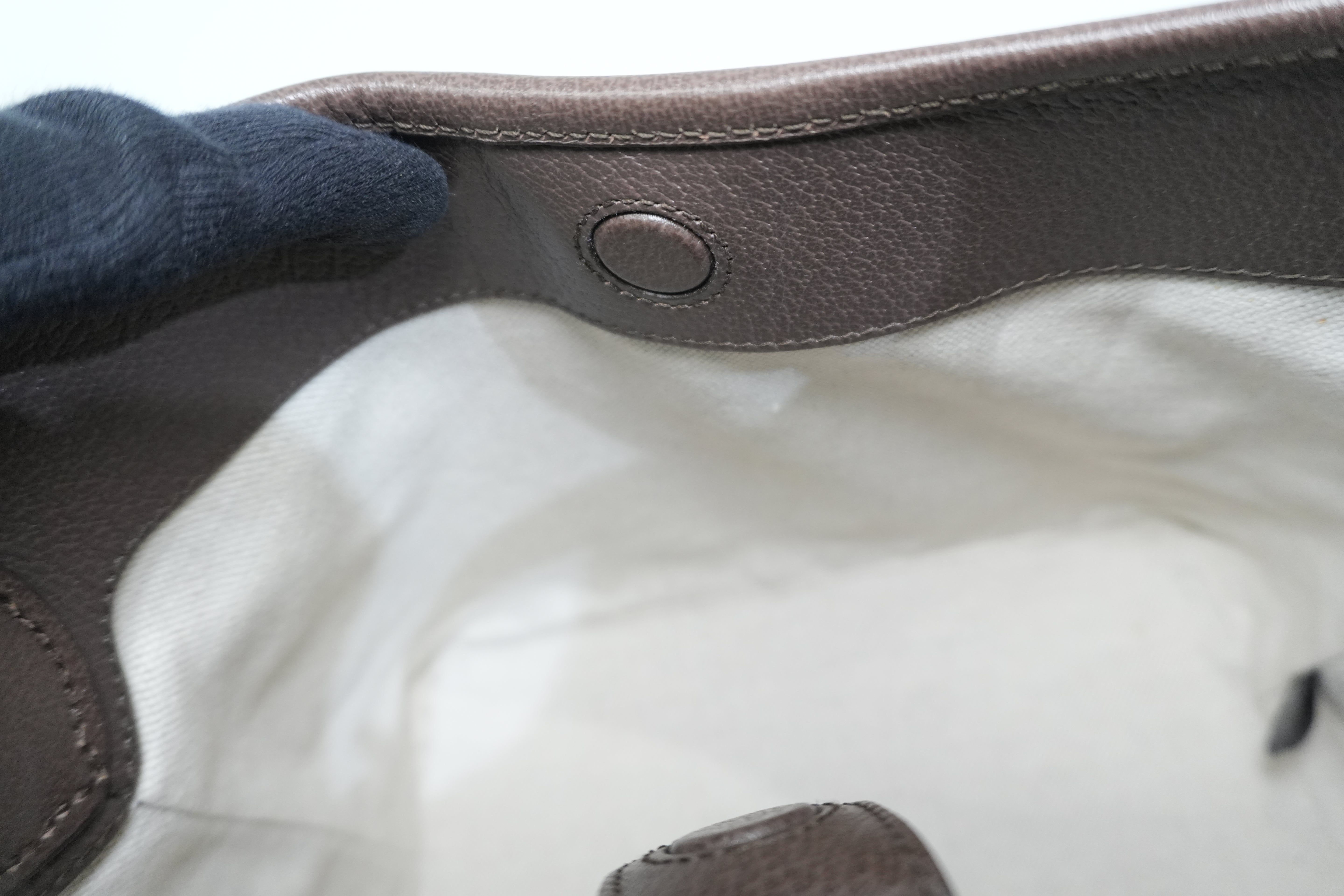 Pre-owned Gucci Ophidia Shoulder Bag Brown