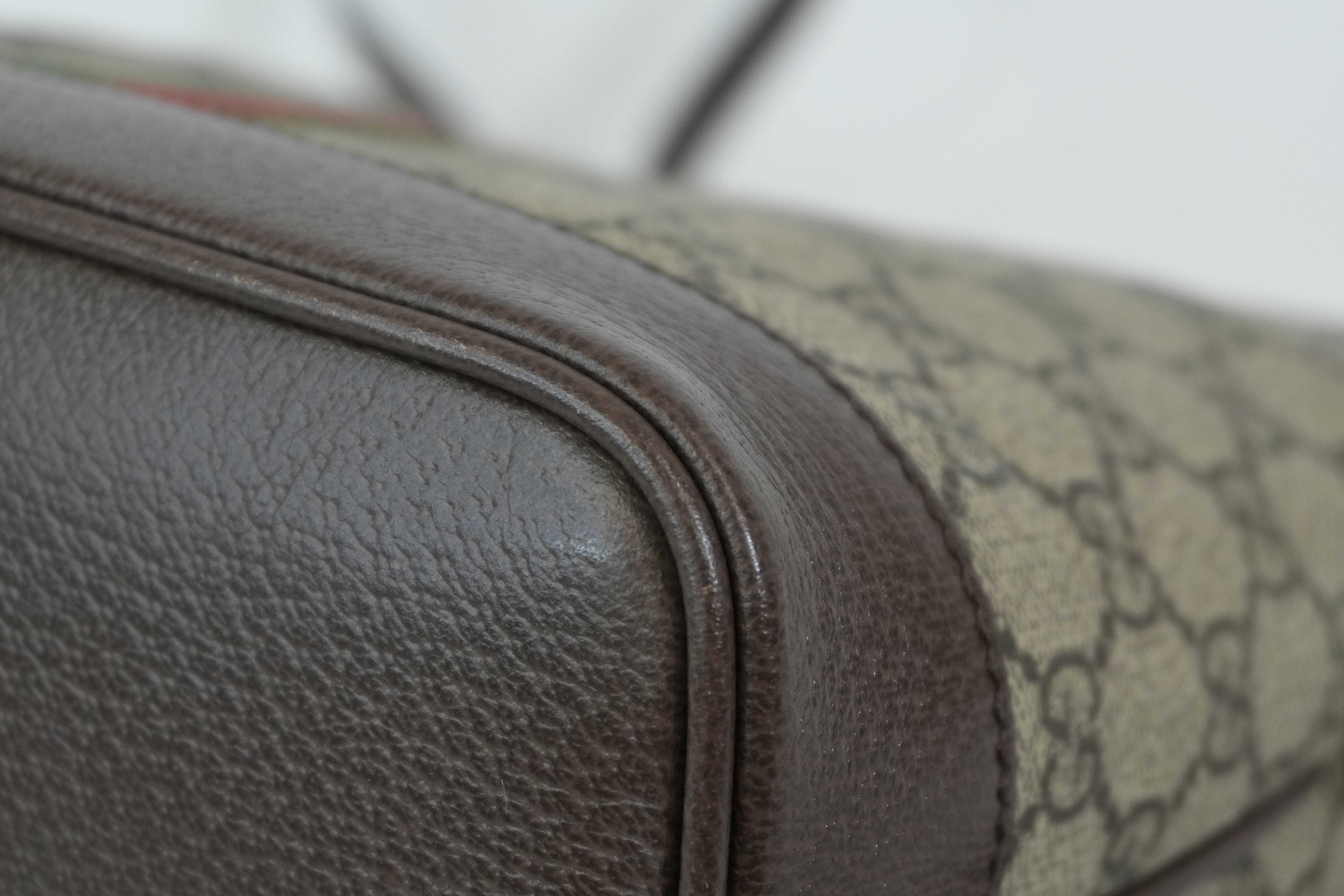 Pre-owned Gucci Ophidia Shoulder Bag Brown