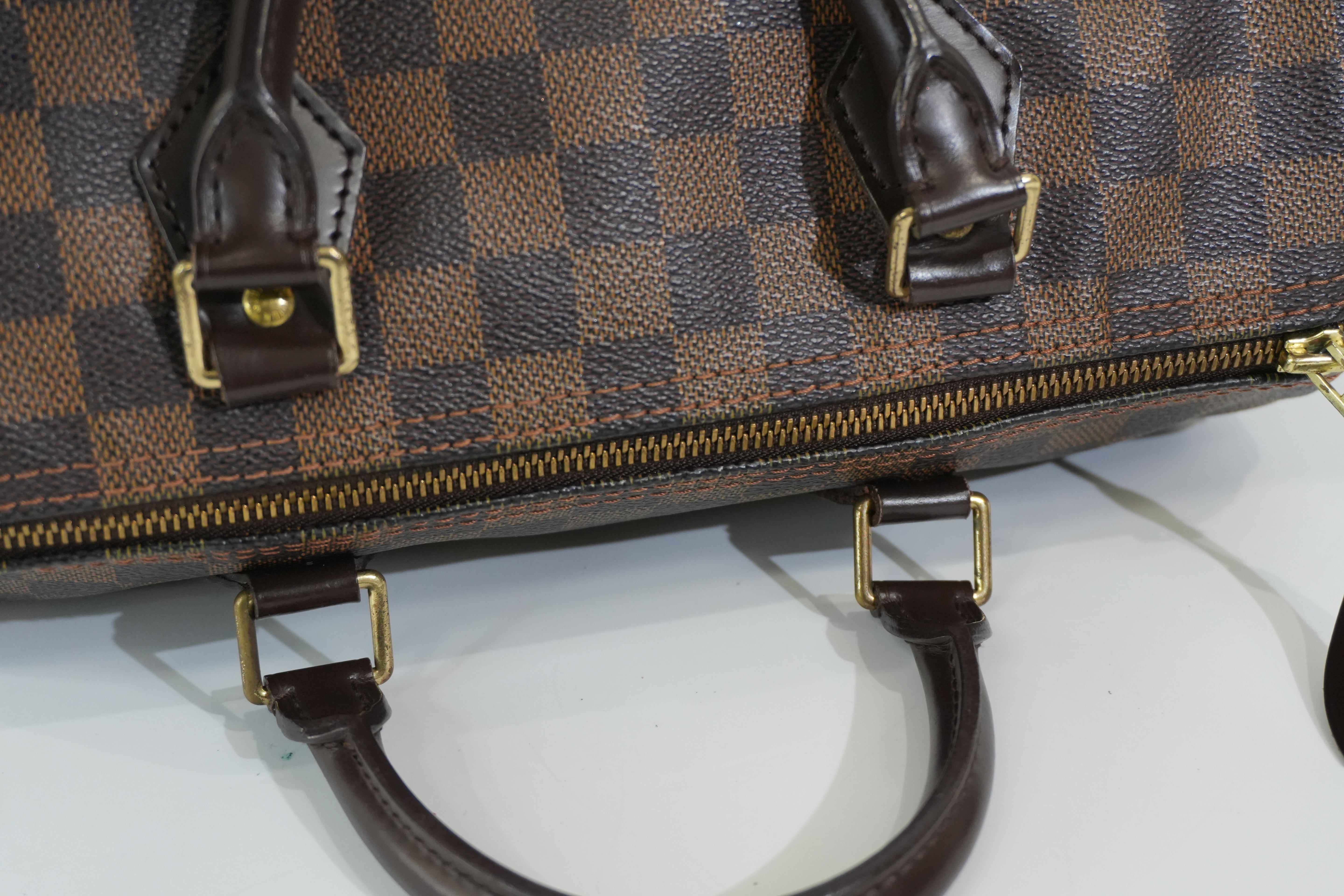 Pre-owned Louis Vuitton Damier Ebene Speedy 30 Handbag