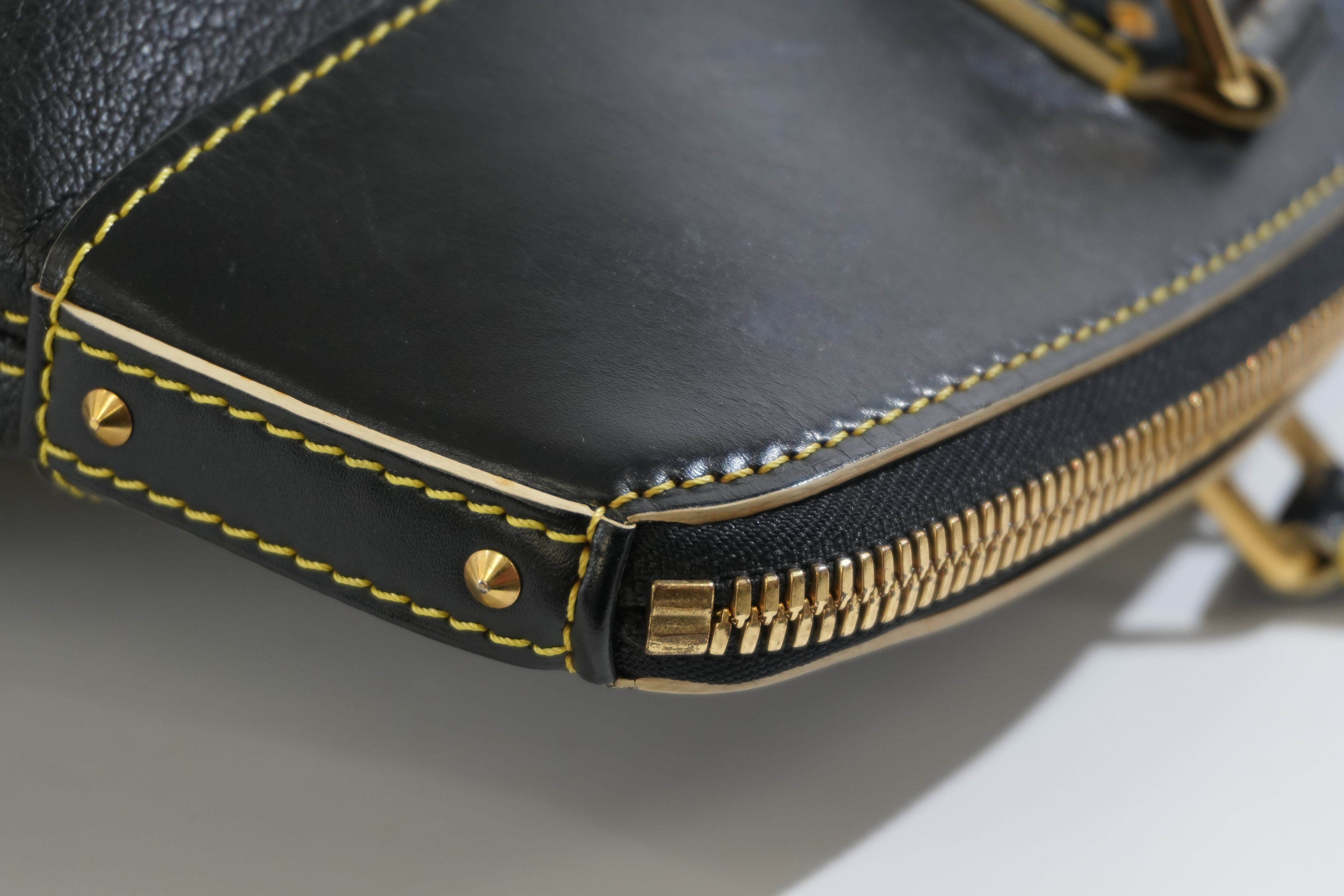 Pre-owned Louis Vuitton Lock It Suhali Handbag Black