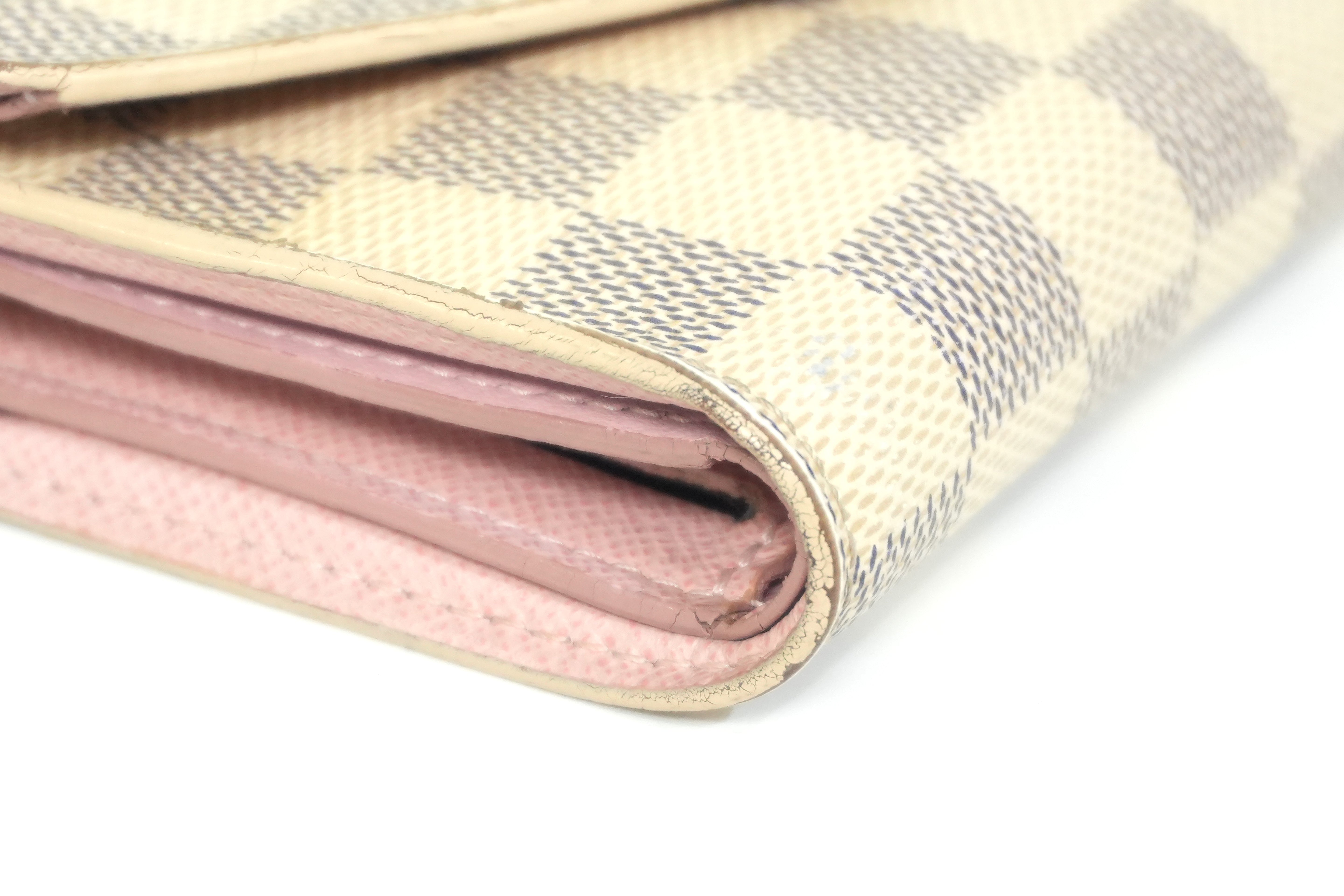 Pre-owned Louis Vuitton Damier Azur Victorine Wallet