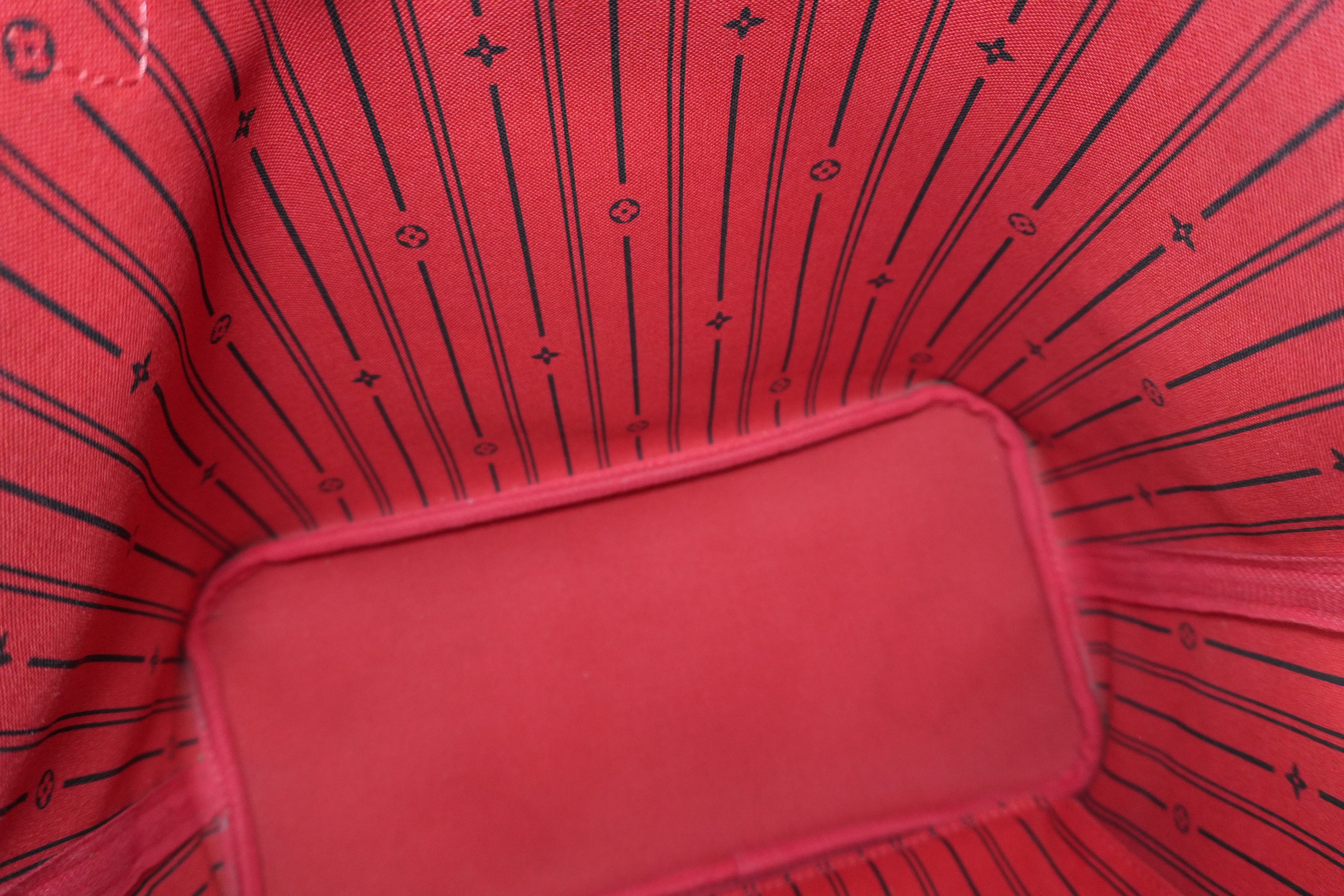 Louis Vuitton Damier Ebene Neverfull MM Shoulder Tote Bag Used