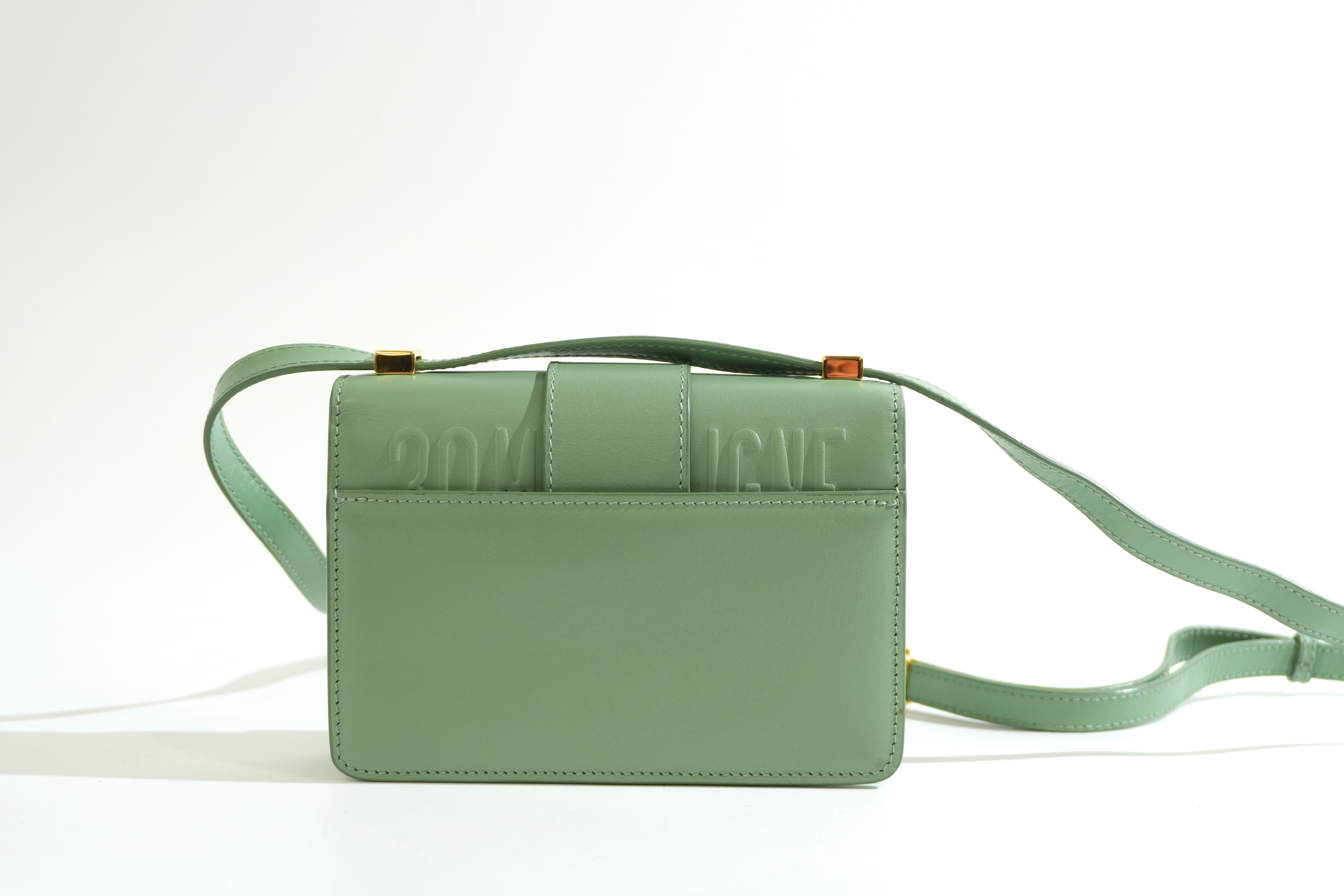 Pre-owned Dior 30 Montaigne Shoulder Bag Green