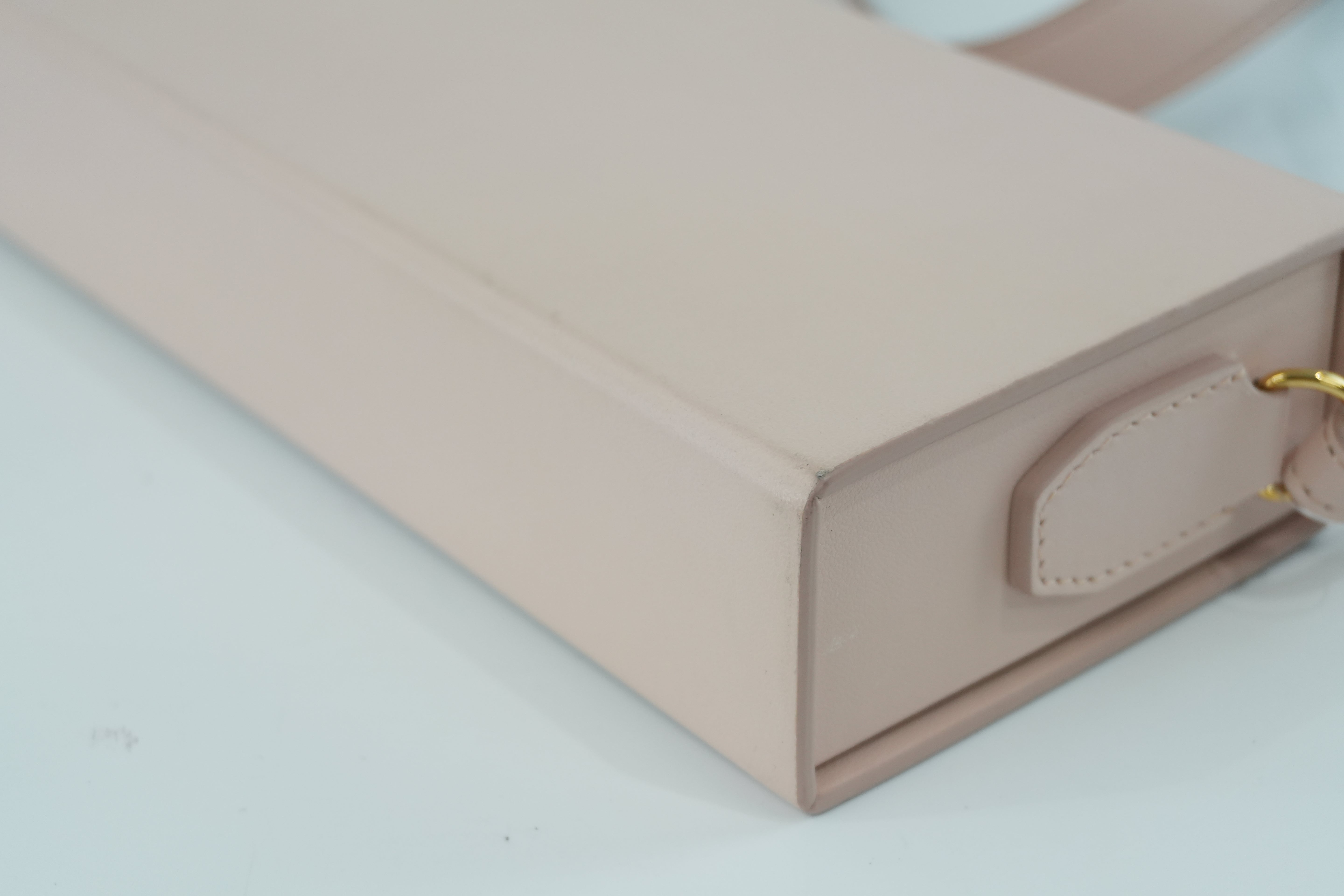 Fendi Horizontal Pink Box Clutch Used