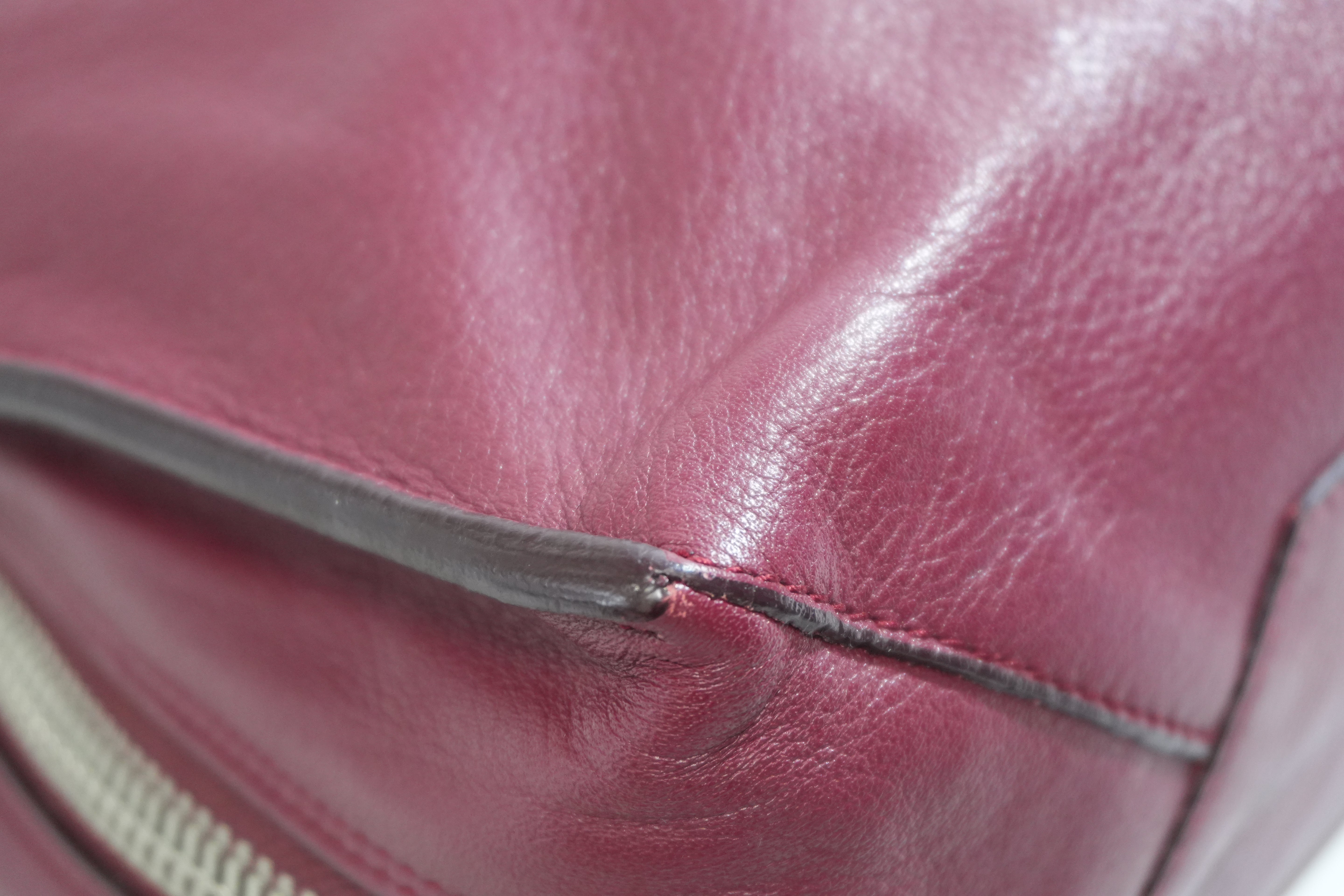 Pre-owned Balenciaga Papier A6 Zip Handbag Red