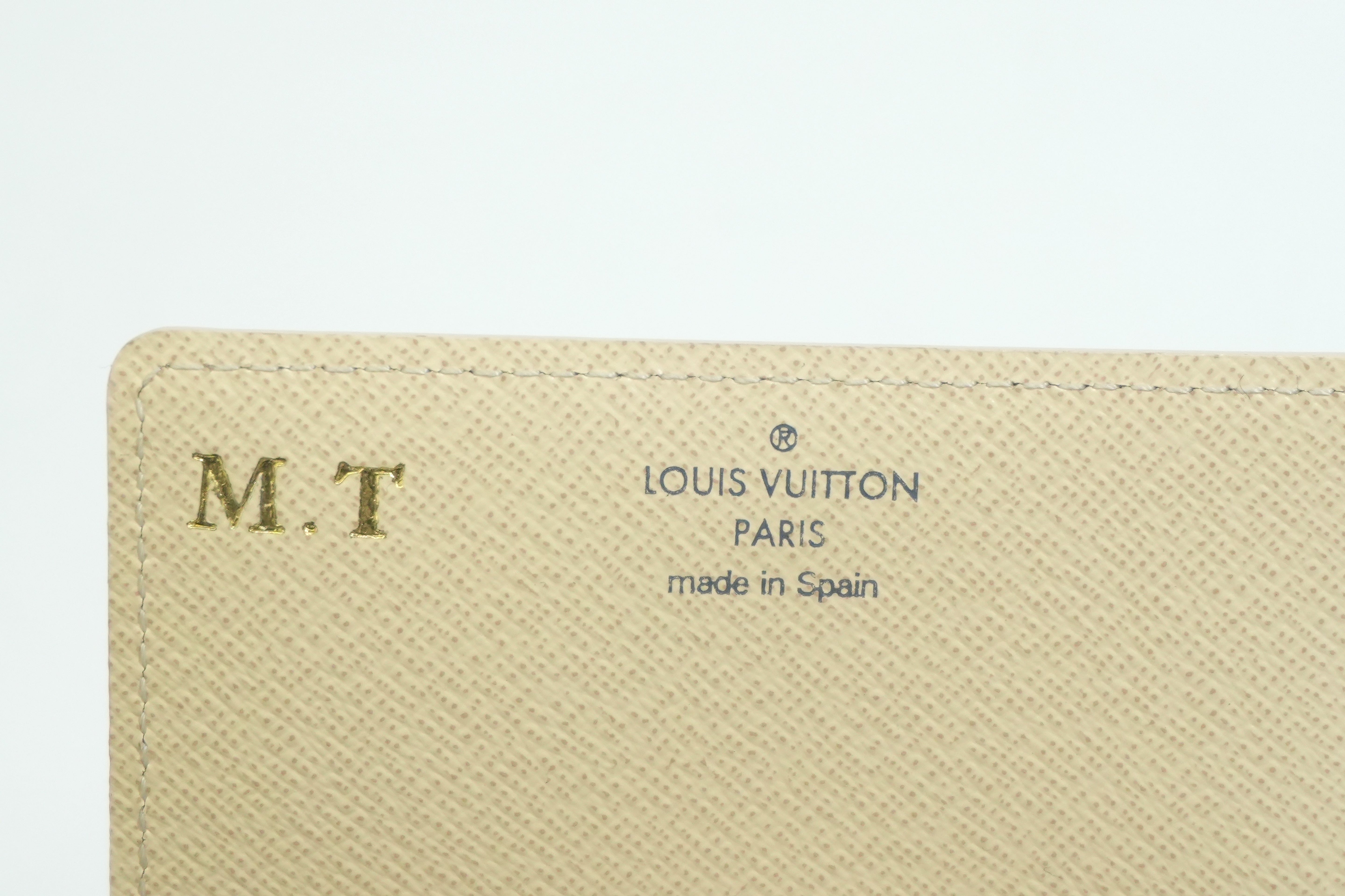 Pre-owned Louis Vuitton Damier Azur Card Case