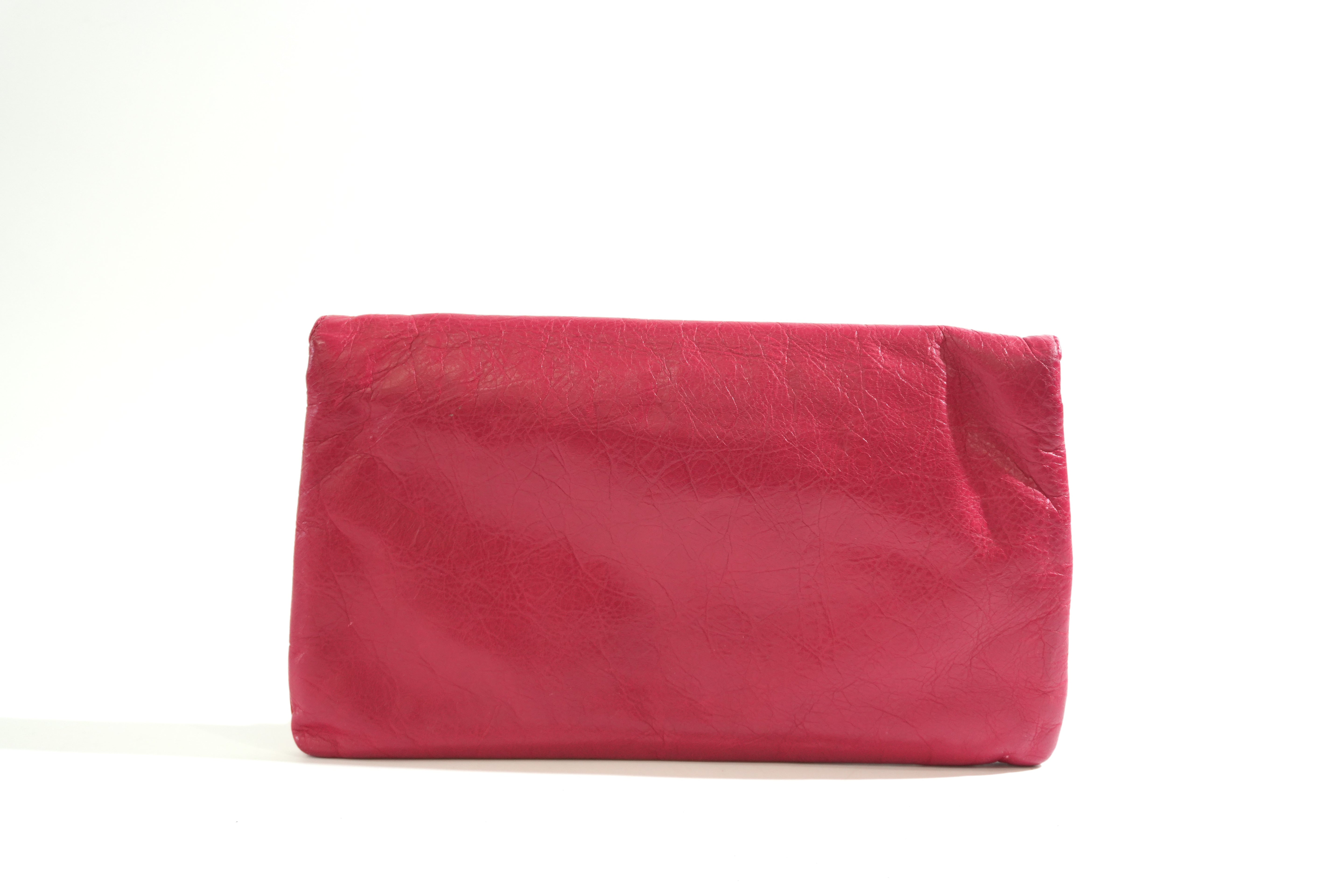 Pre-owned Balenciaga Clutch Bag Red
