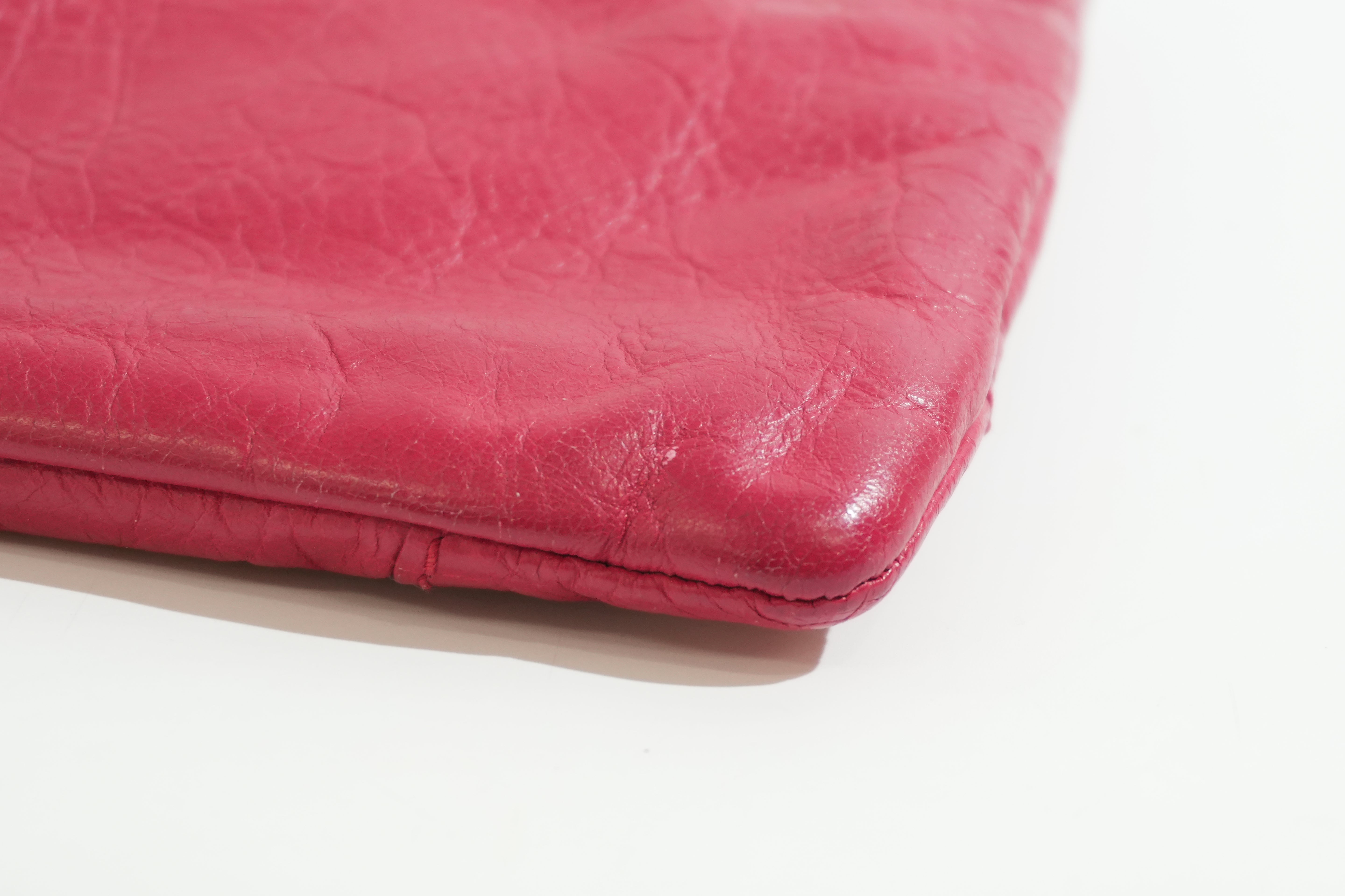 Pre-owned Balenciaga Clutch Bag Red