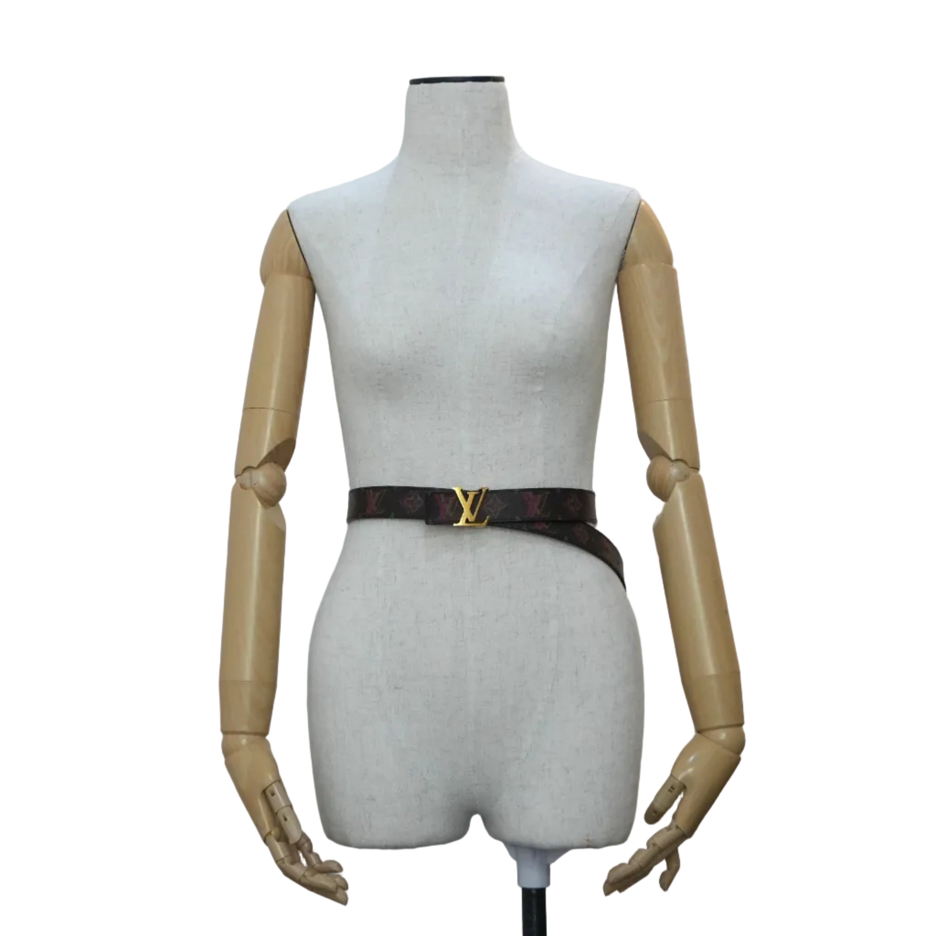 Pre-owned Louis Vuitton Monogram Santur Belt