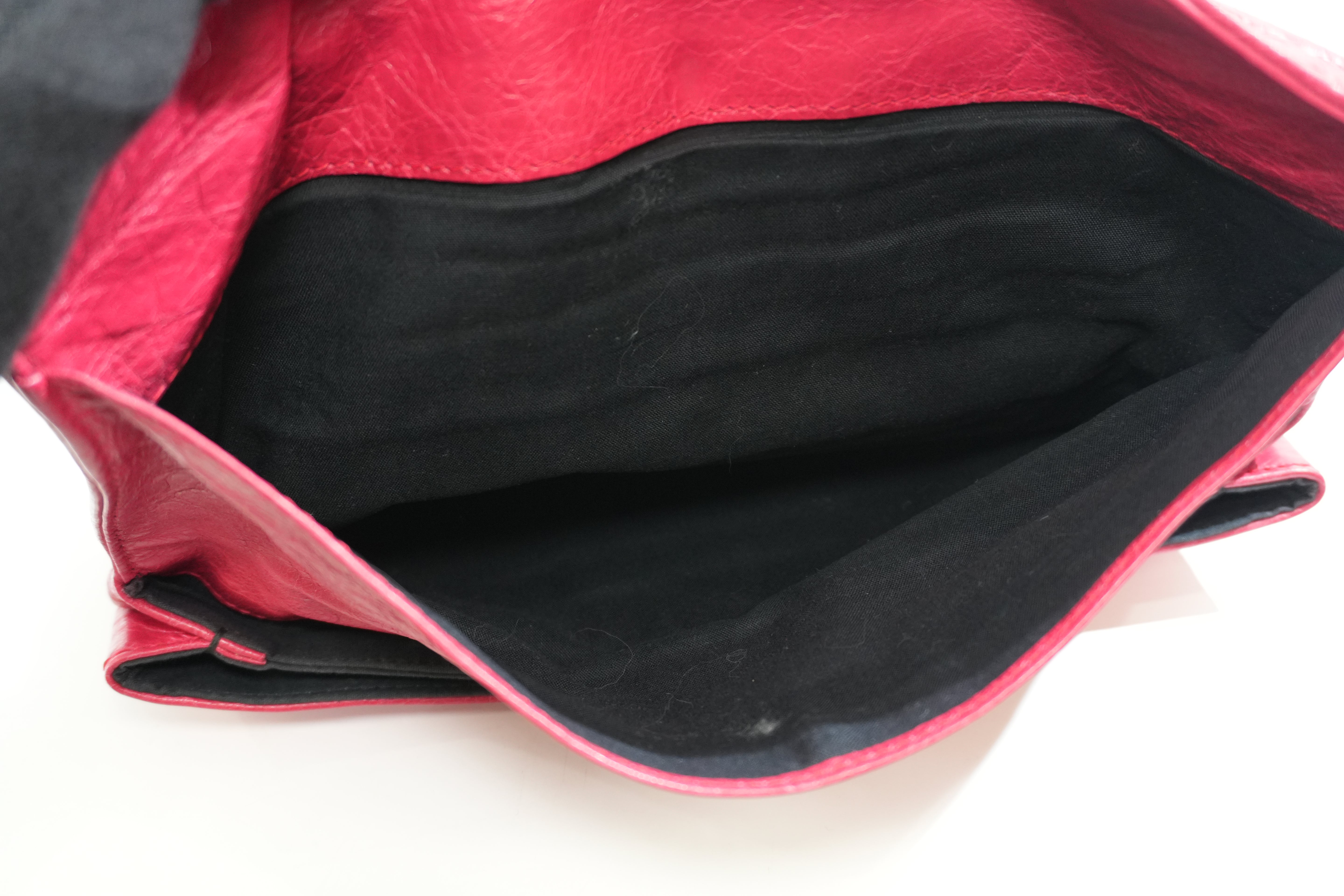 Pre-owned Balenciaga Clutch Bag Red