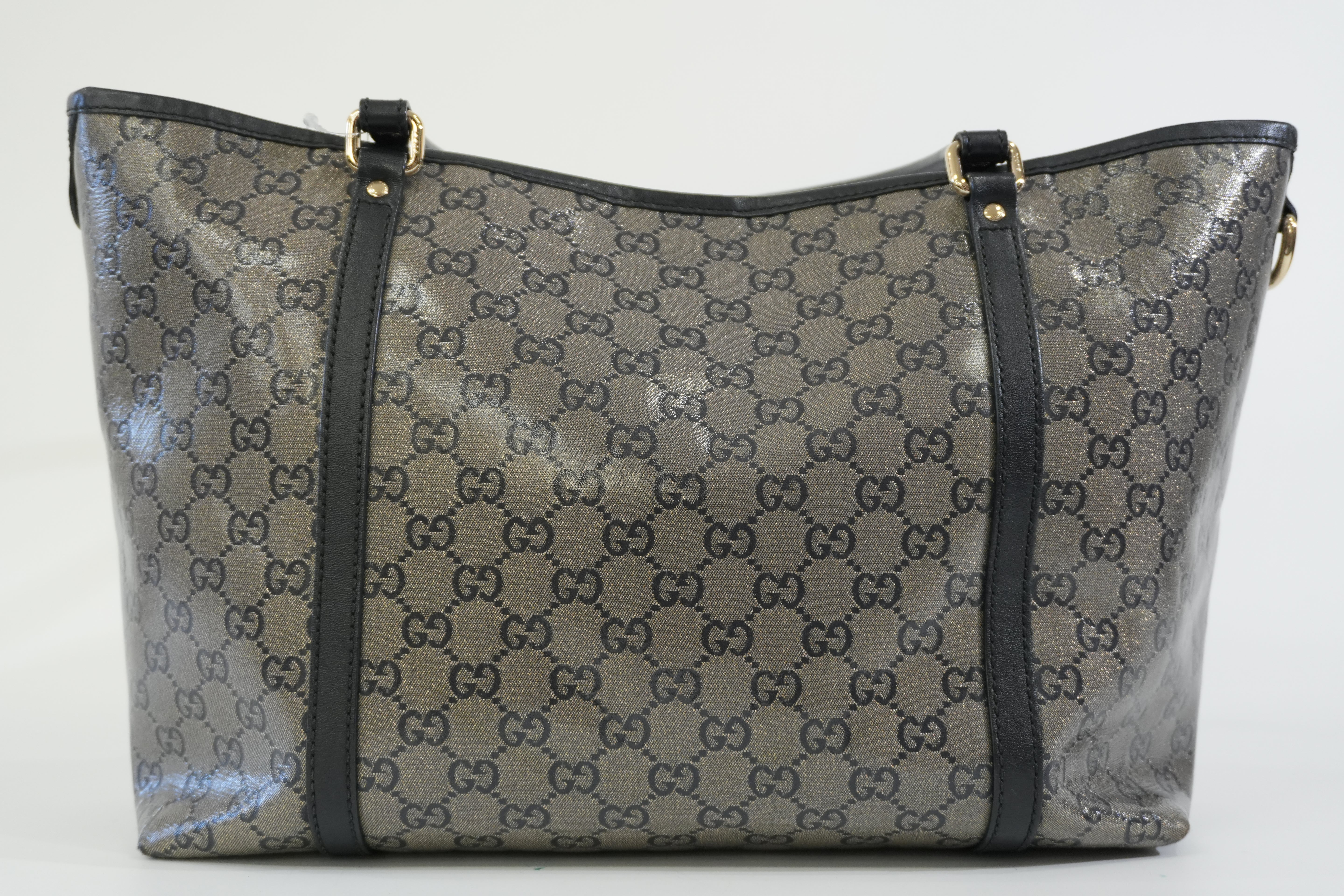 Pre-owned Gucci Joy Tote Bag Black and Silver