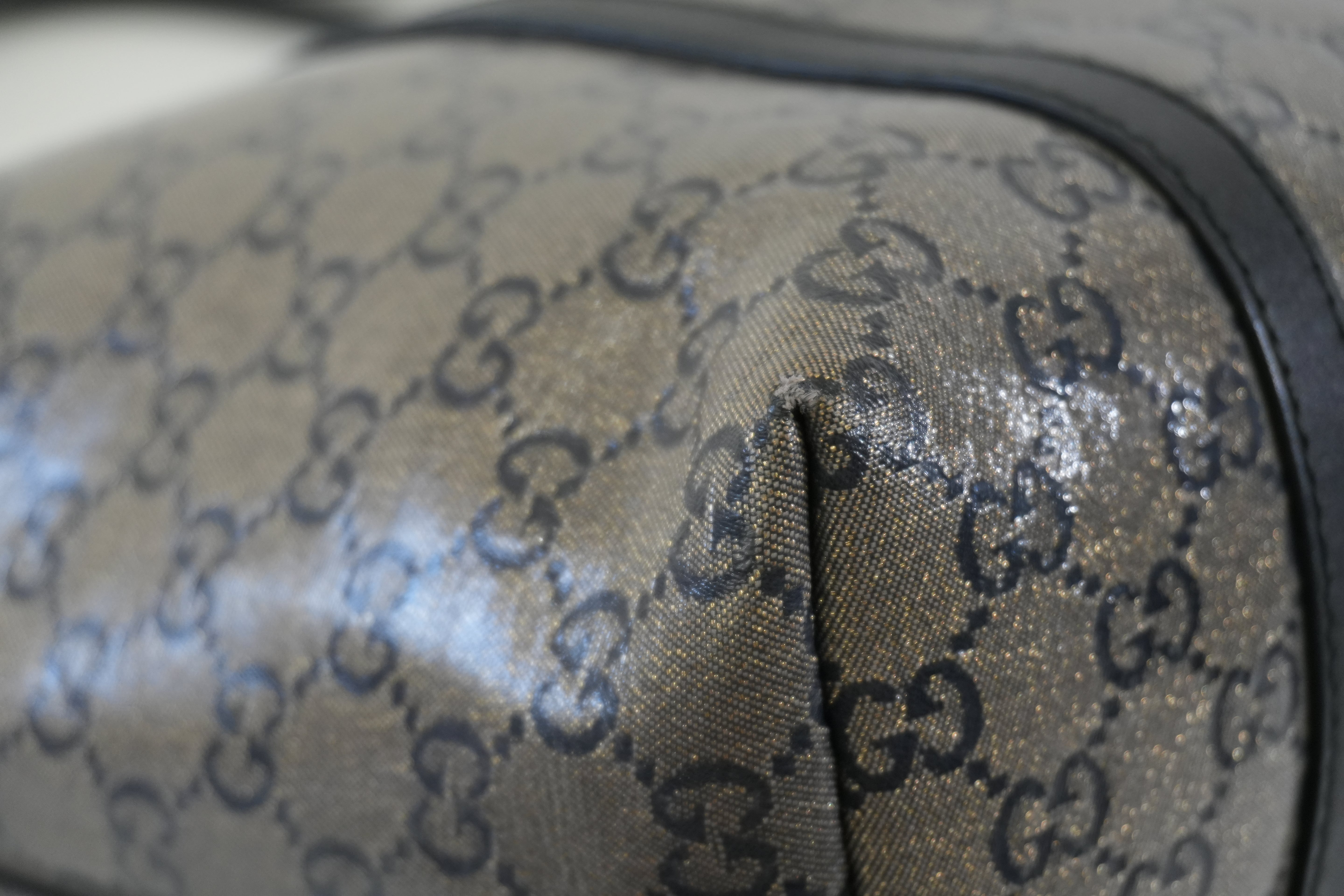 Pre-owned Gucci Joy Tote Bag Black and Silver