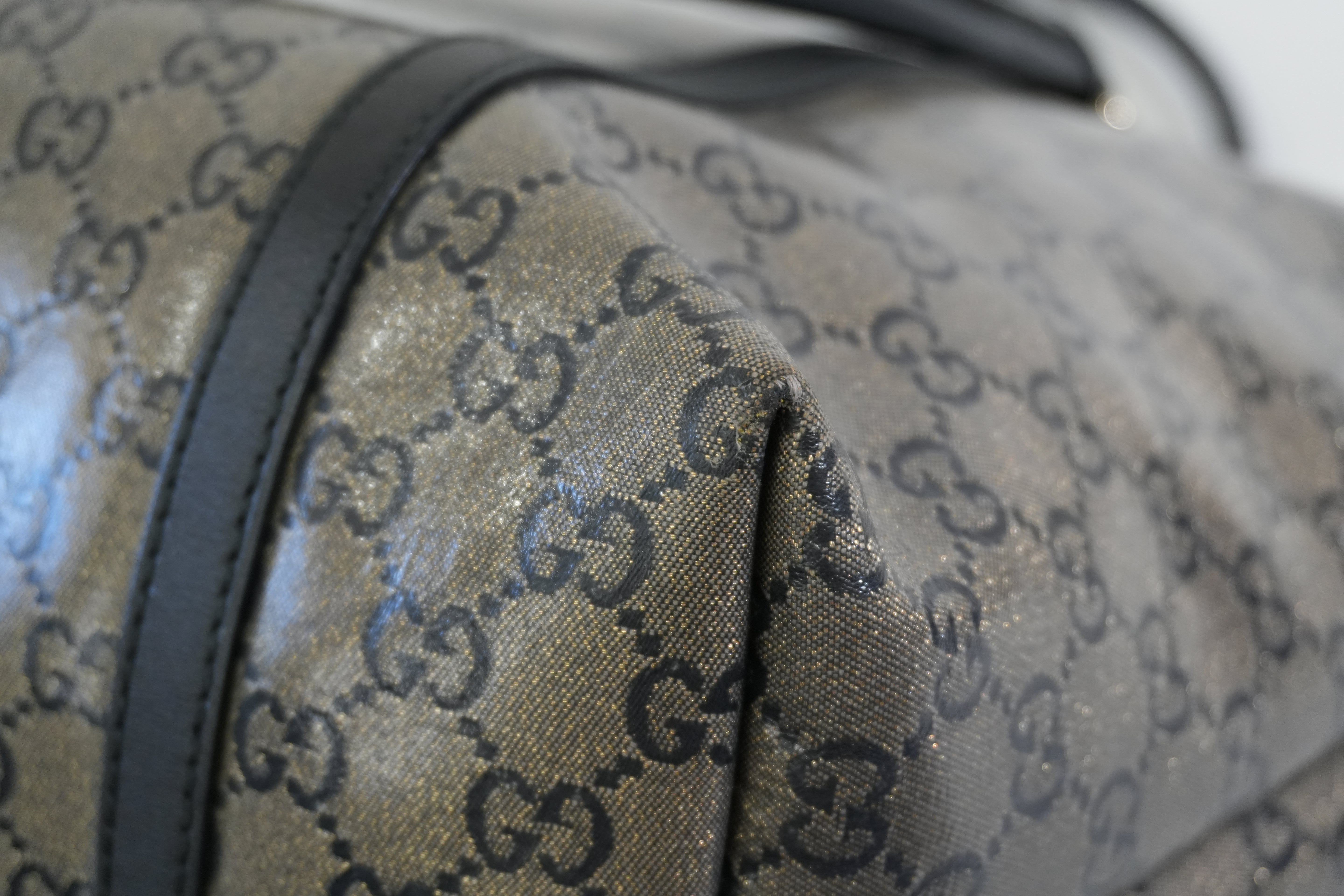 Pre-owned Gucci Joy Tote Bag Black and Silver