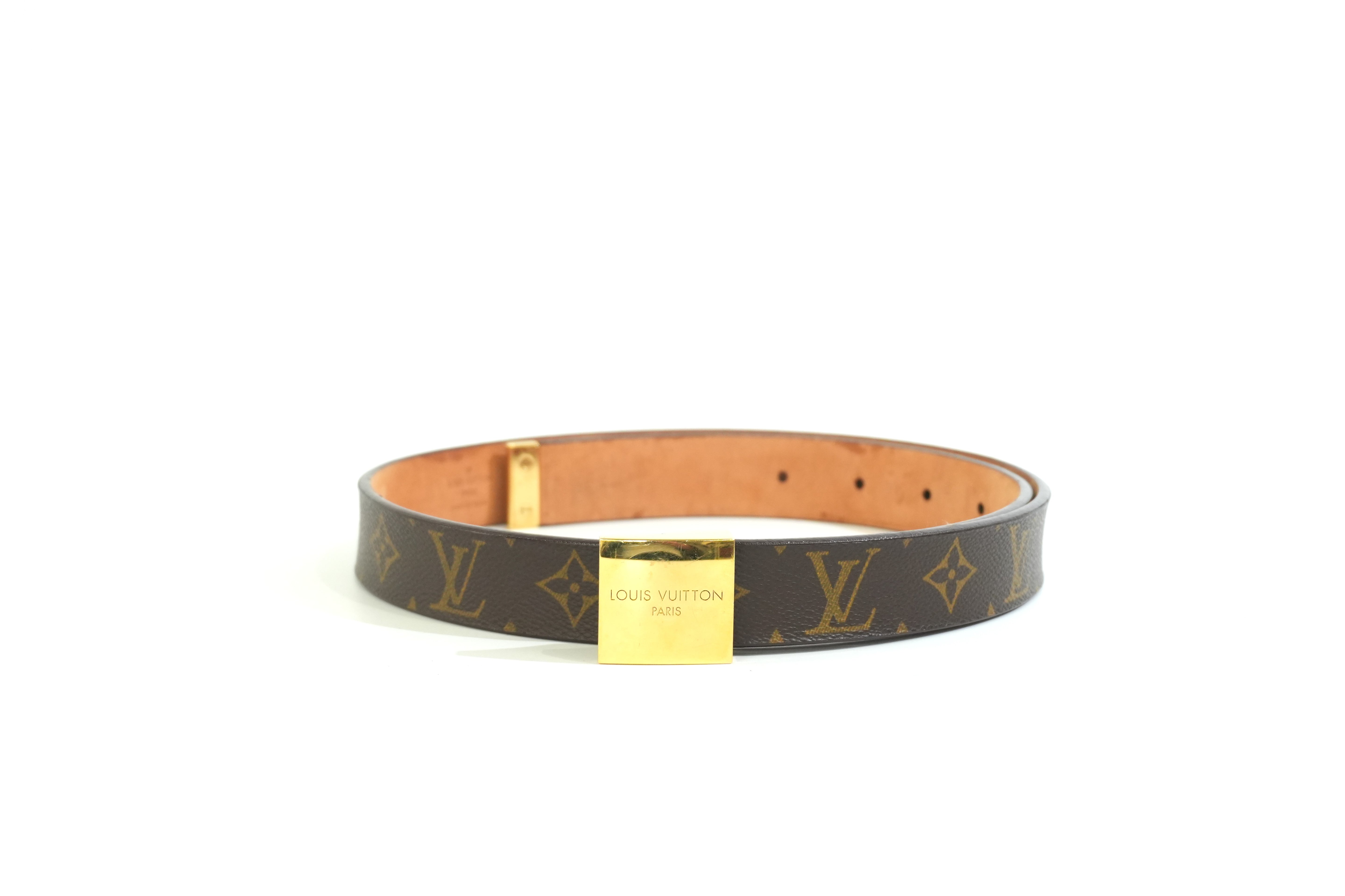 Pre-owned Louis Vuitton Monogram Belt