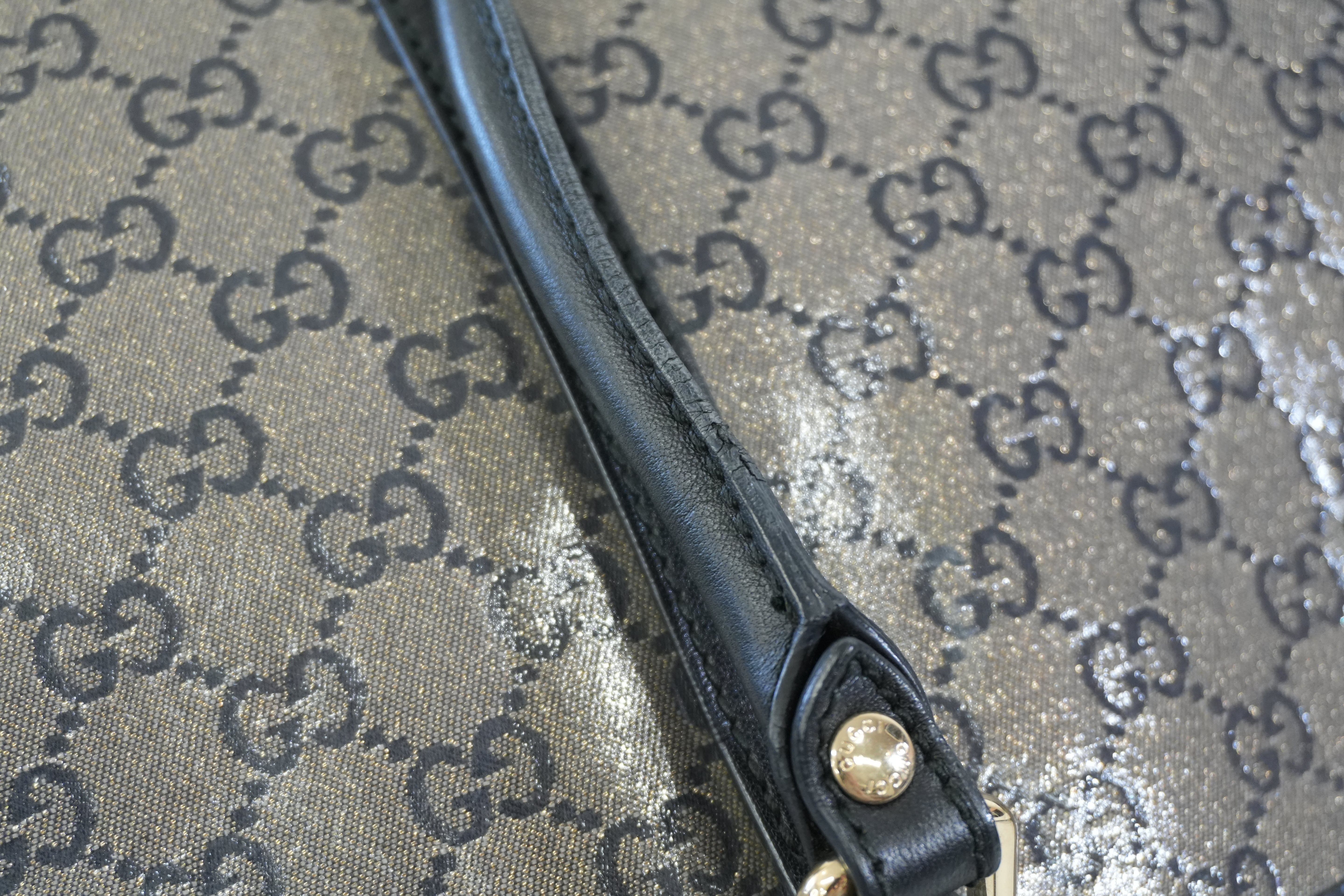 Pre-owned Gucci Joy Tote Bag Black and Silver