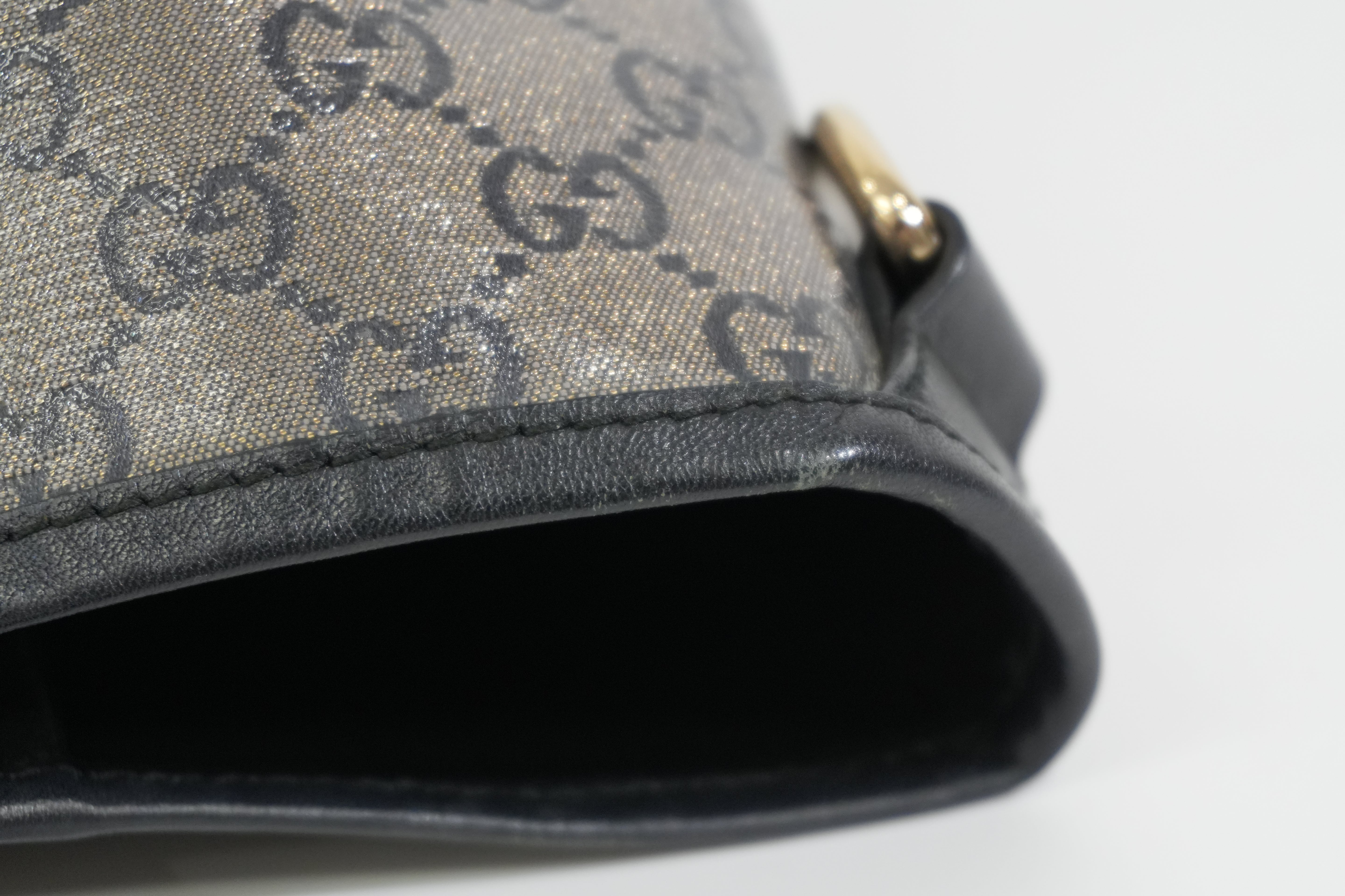 Pre-owned Gucci Joy Tote Bag Black and Silver