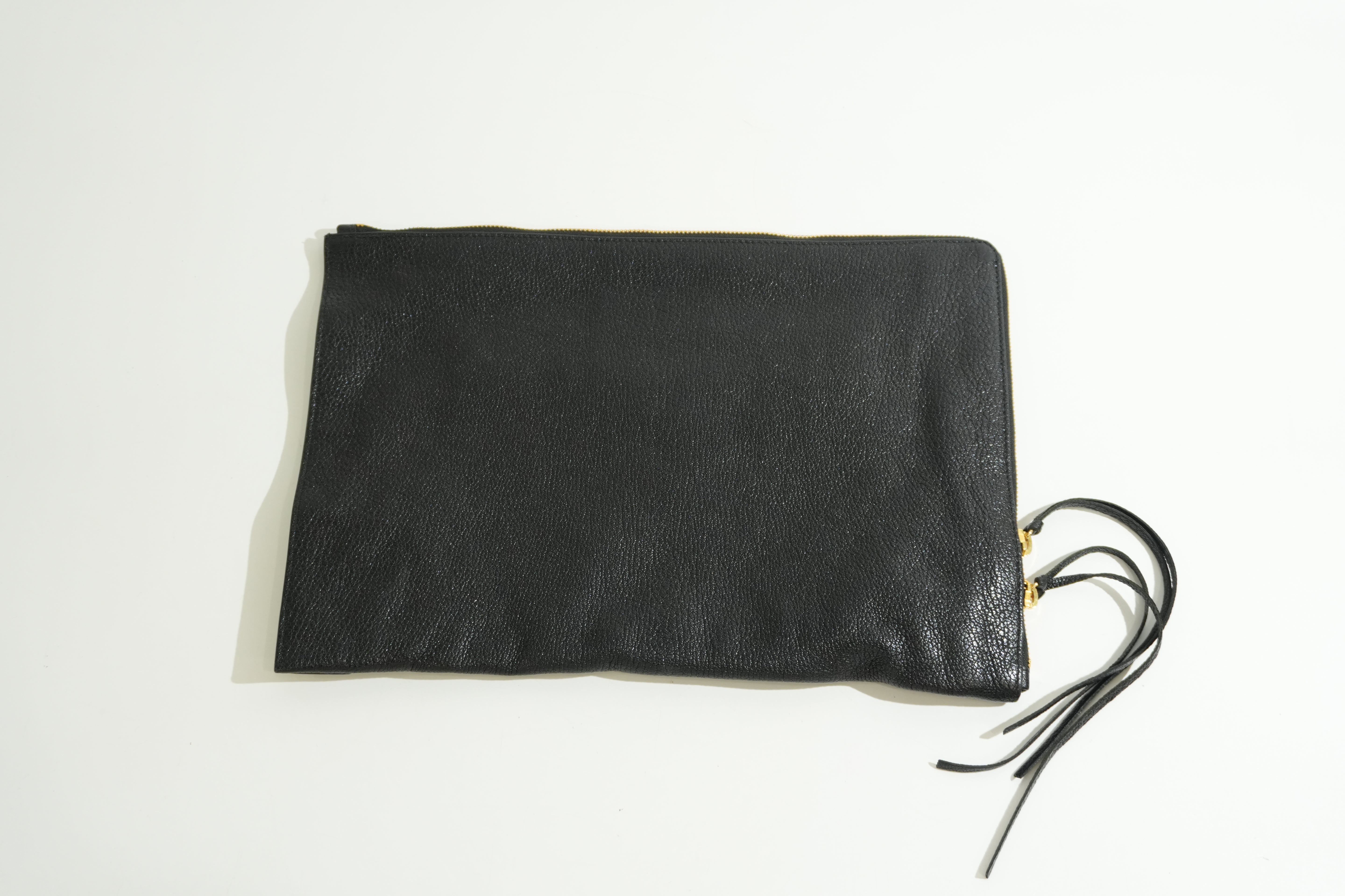 Pre-owned Balenciaga Motocross Classic Clutch Bag Black