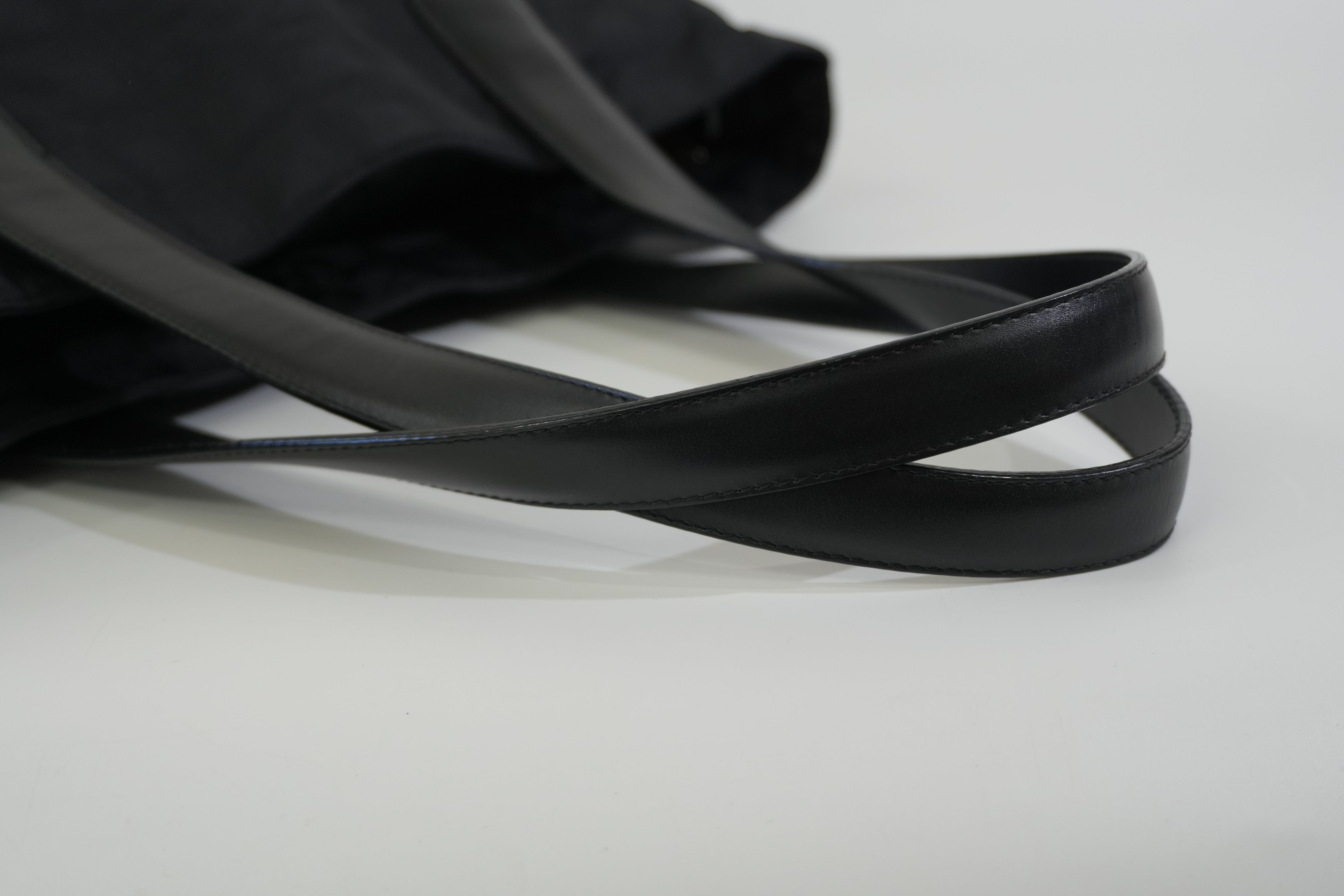 Pre-owned Chanel Nylon Travel Tote Bag Black