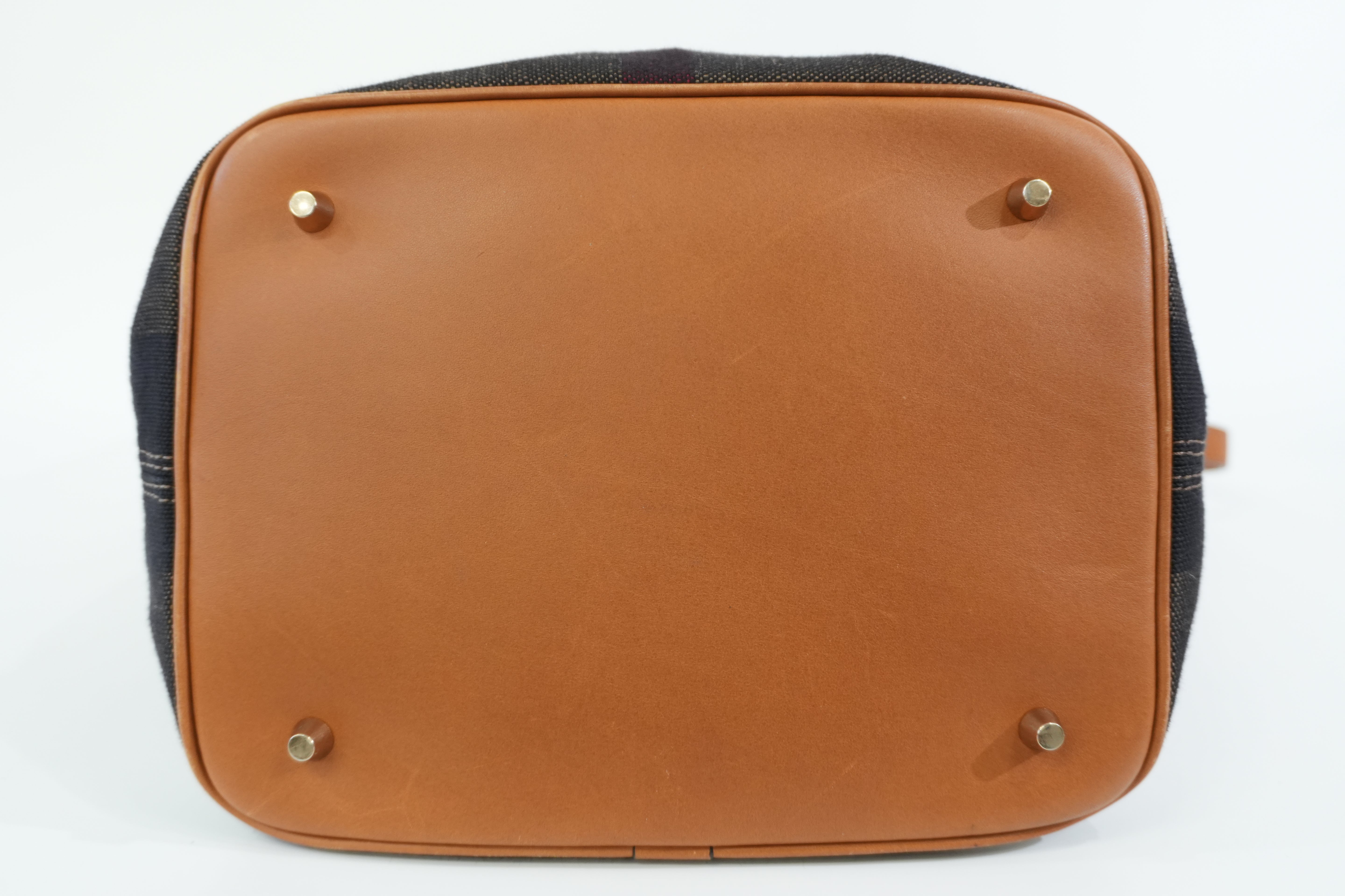 Pre-owned Burberry Two Way Ashby Bucket Shoulder Bag Brown