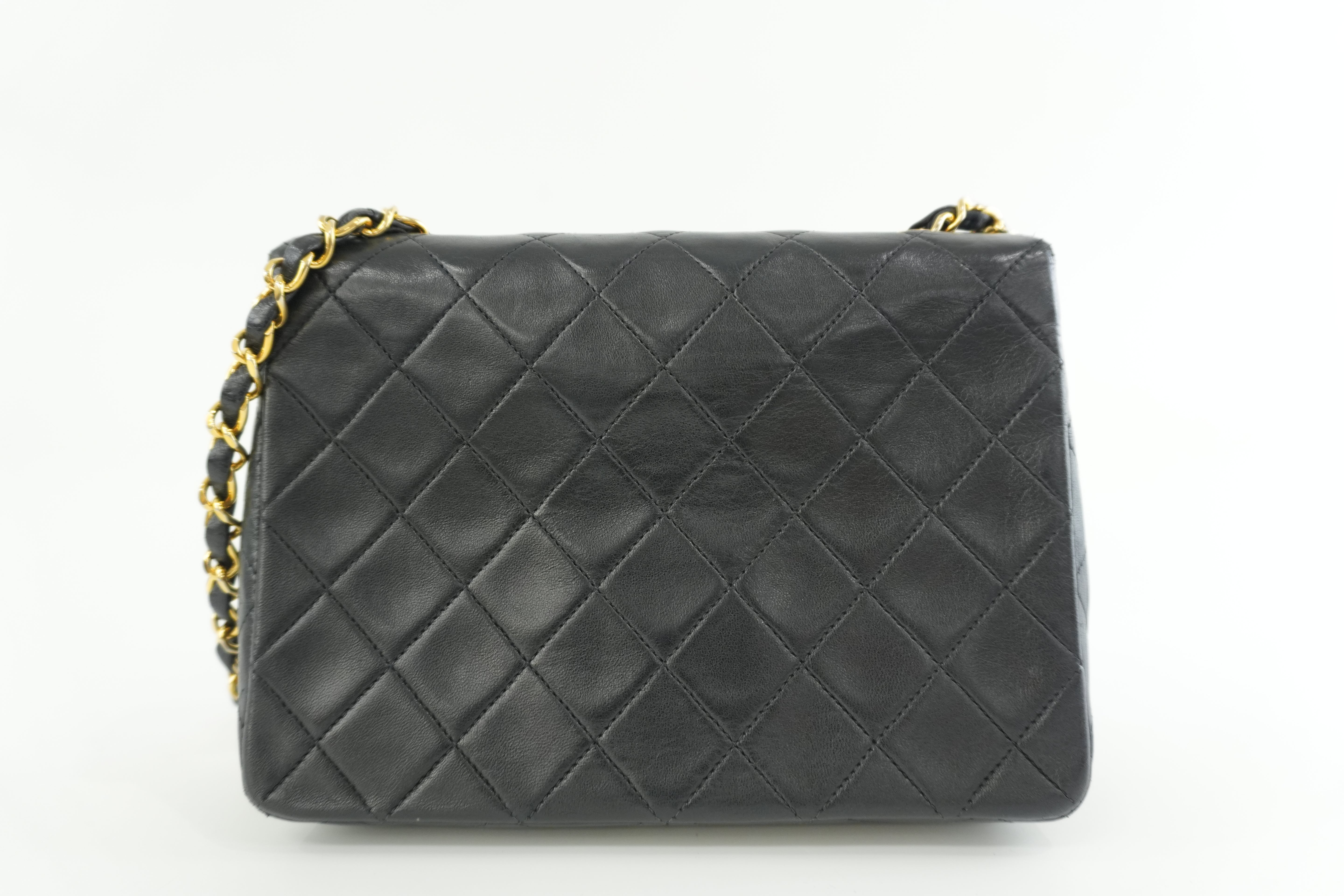 Chanel Flap Shoulder Bag Black Used