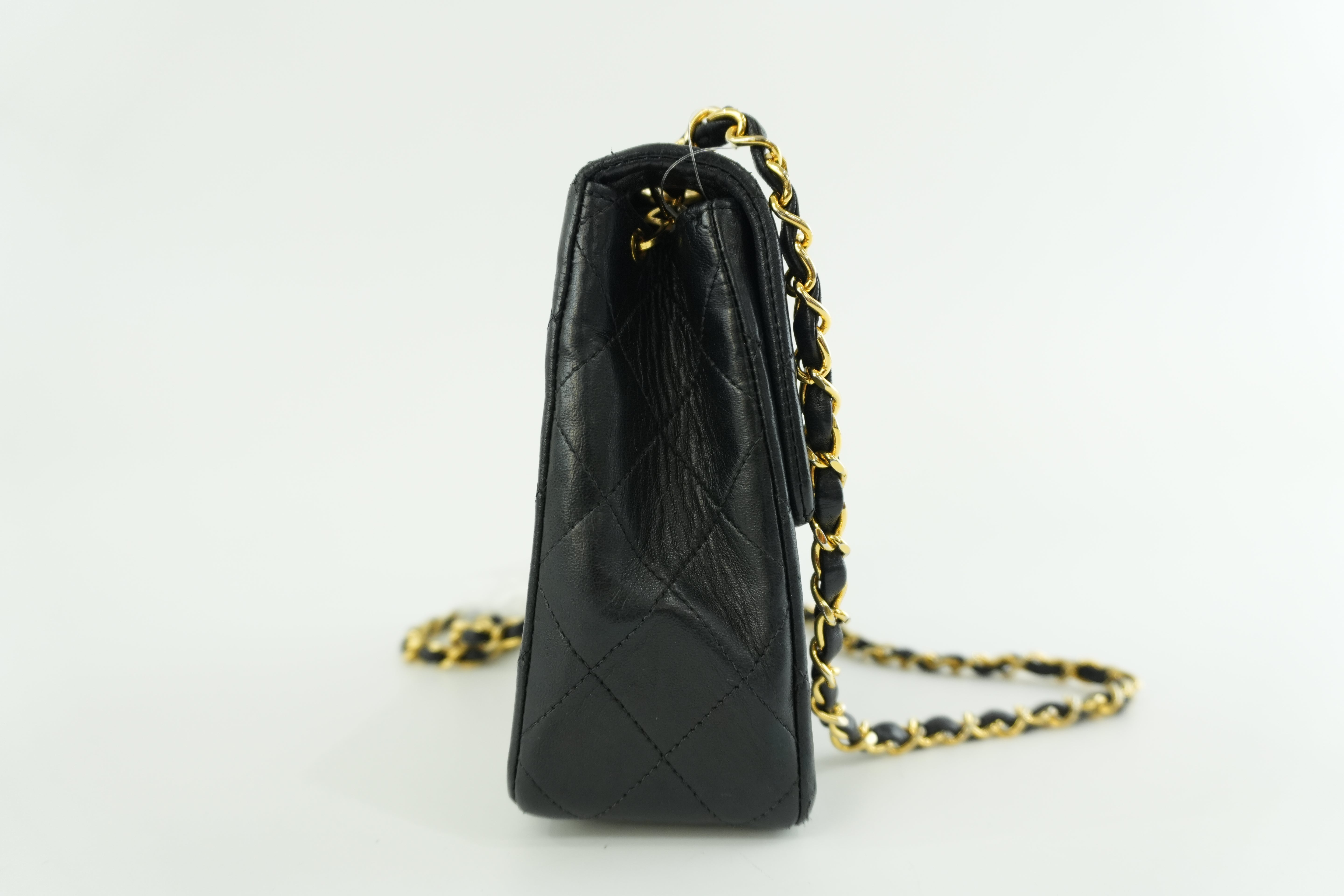 Chanel Flap Shoulder Bag Black Used