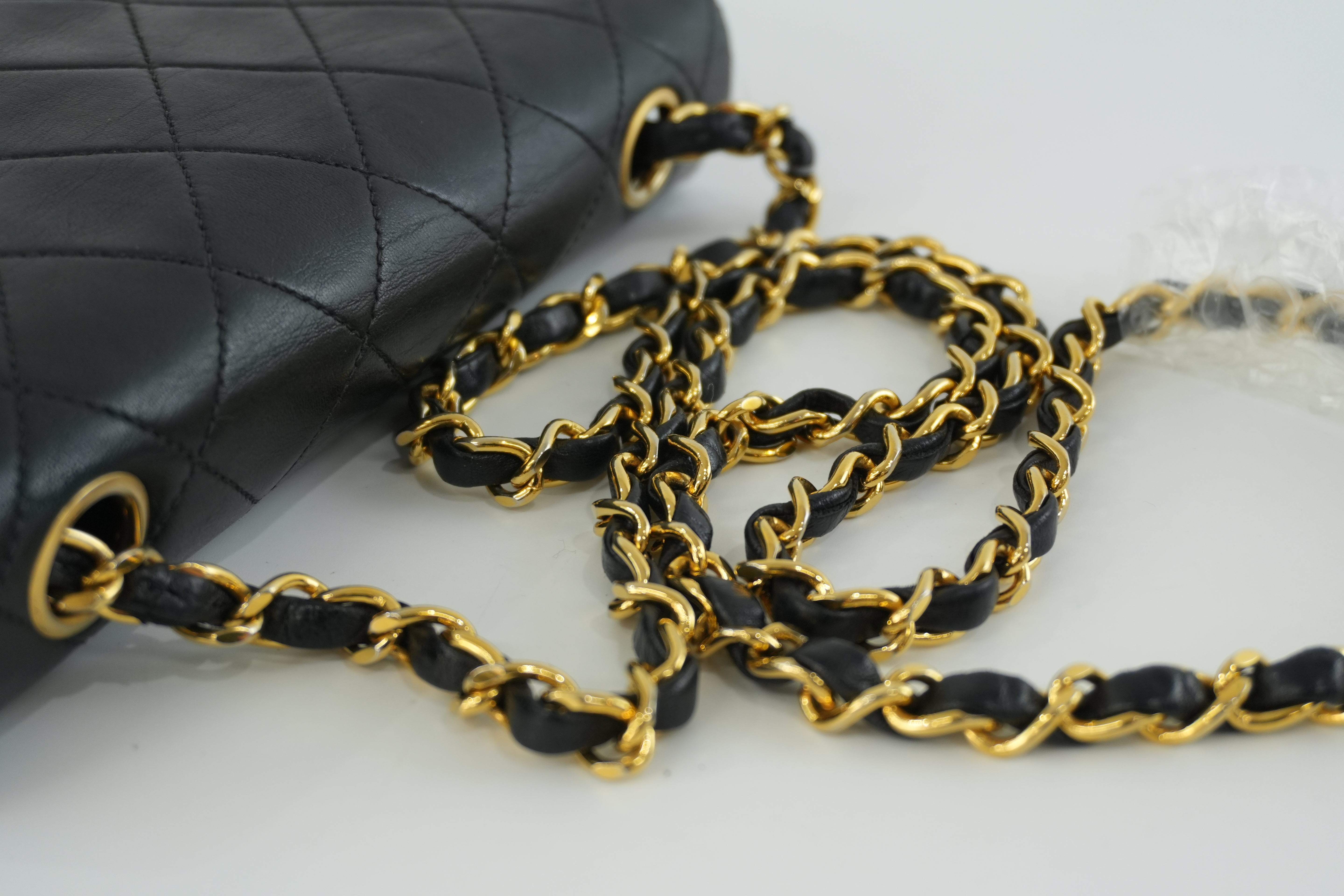 Chanel Flap Shoulder Bag Black Used