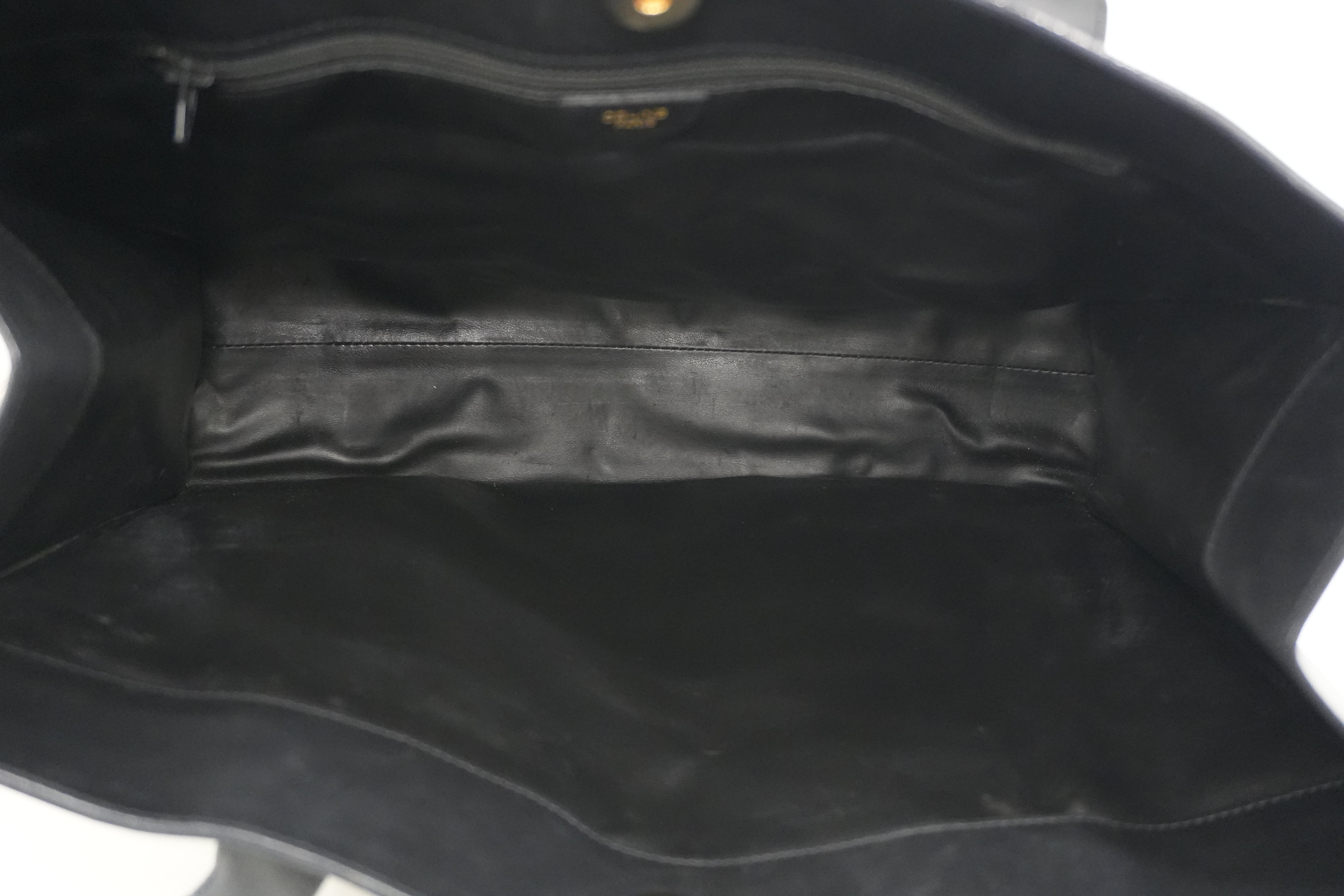 Pre-owned Celine Leather Shoulder Bag Black