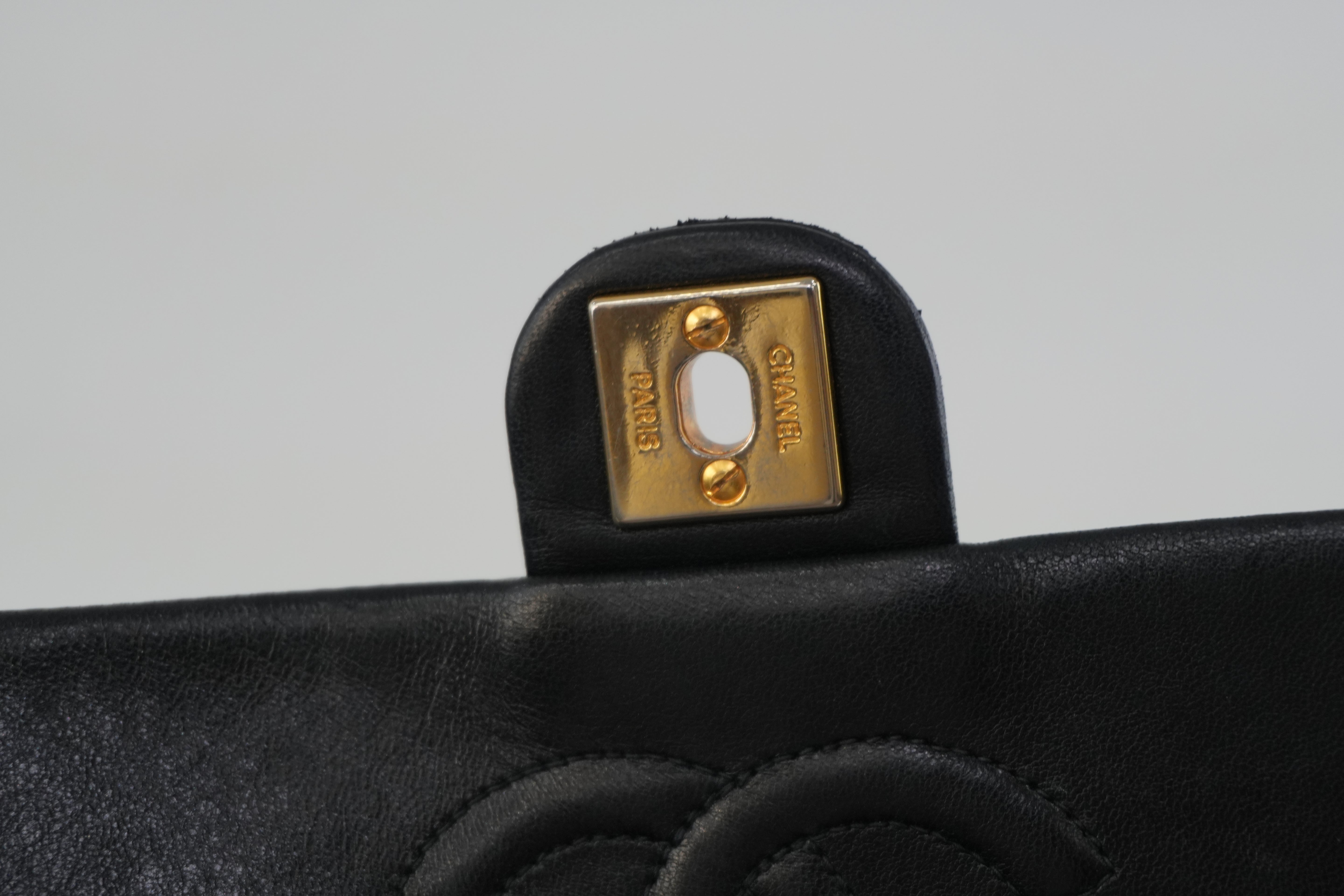 Chanel Flap Shoulder Bag Black Used