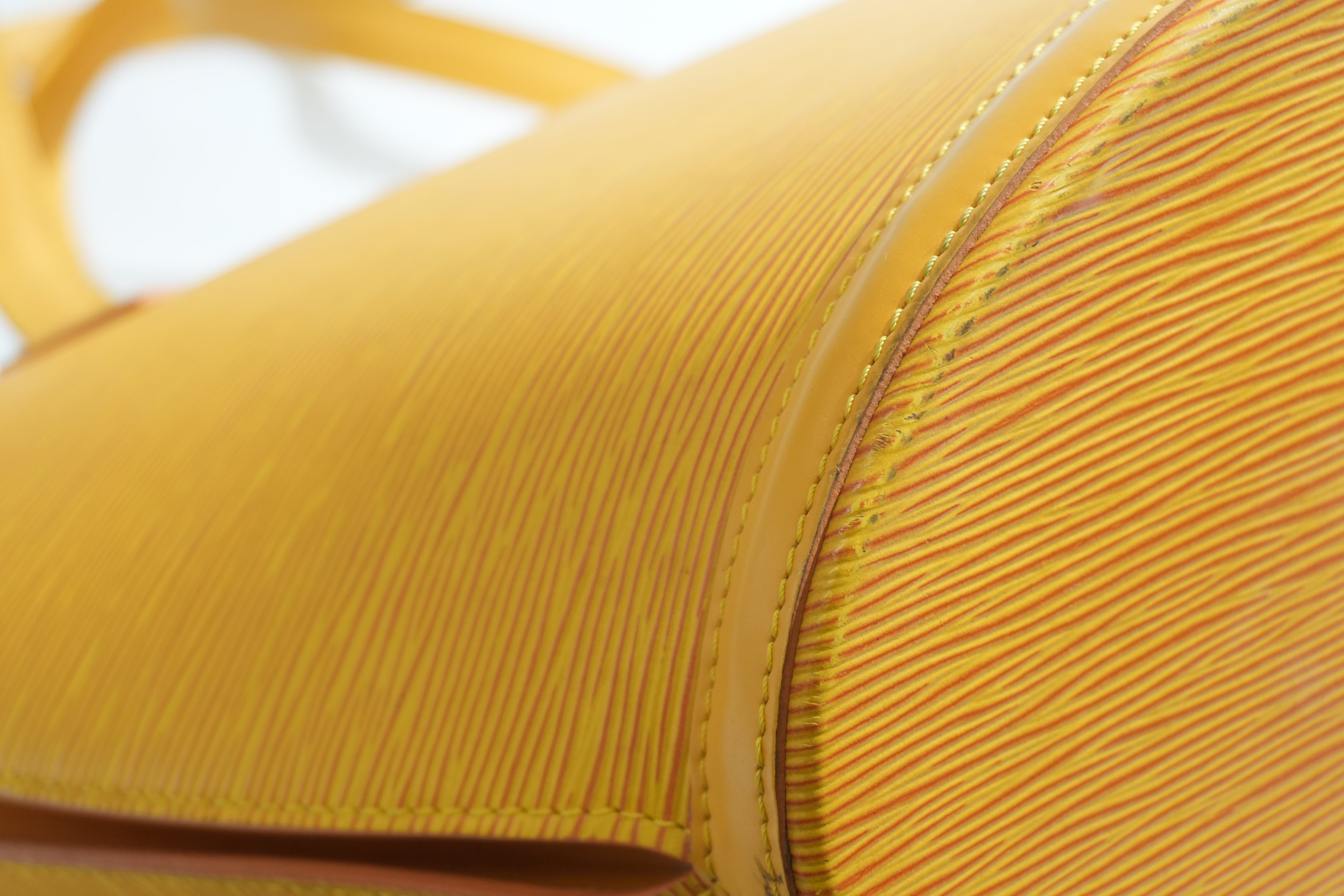 Pre-owned Louis Vuitton Epi Saint Jacque Gm Tote Bag Yellow
