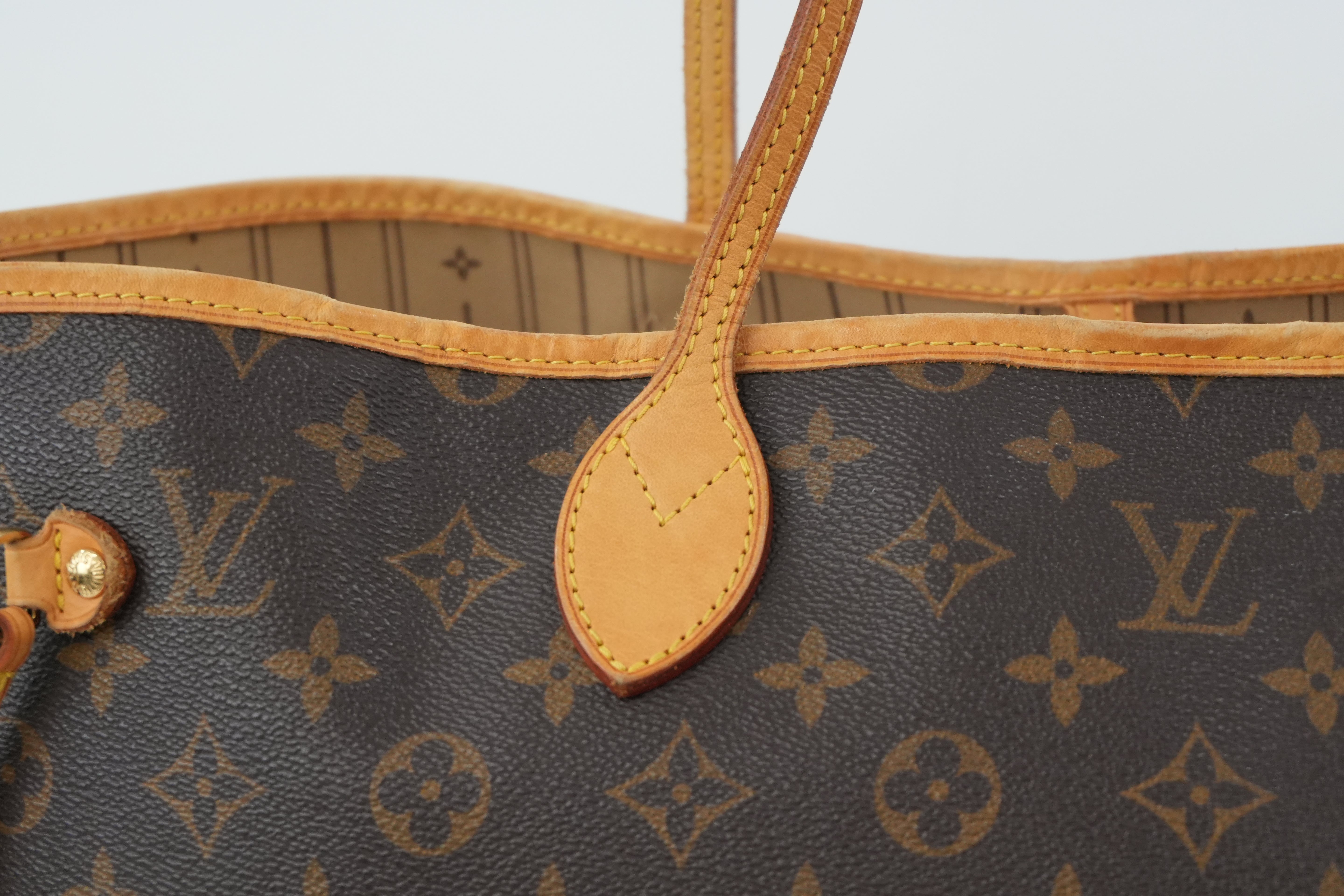 Louis Vuitton Monogram Neverfull GM Tote Bag Used