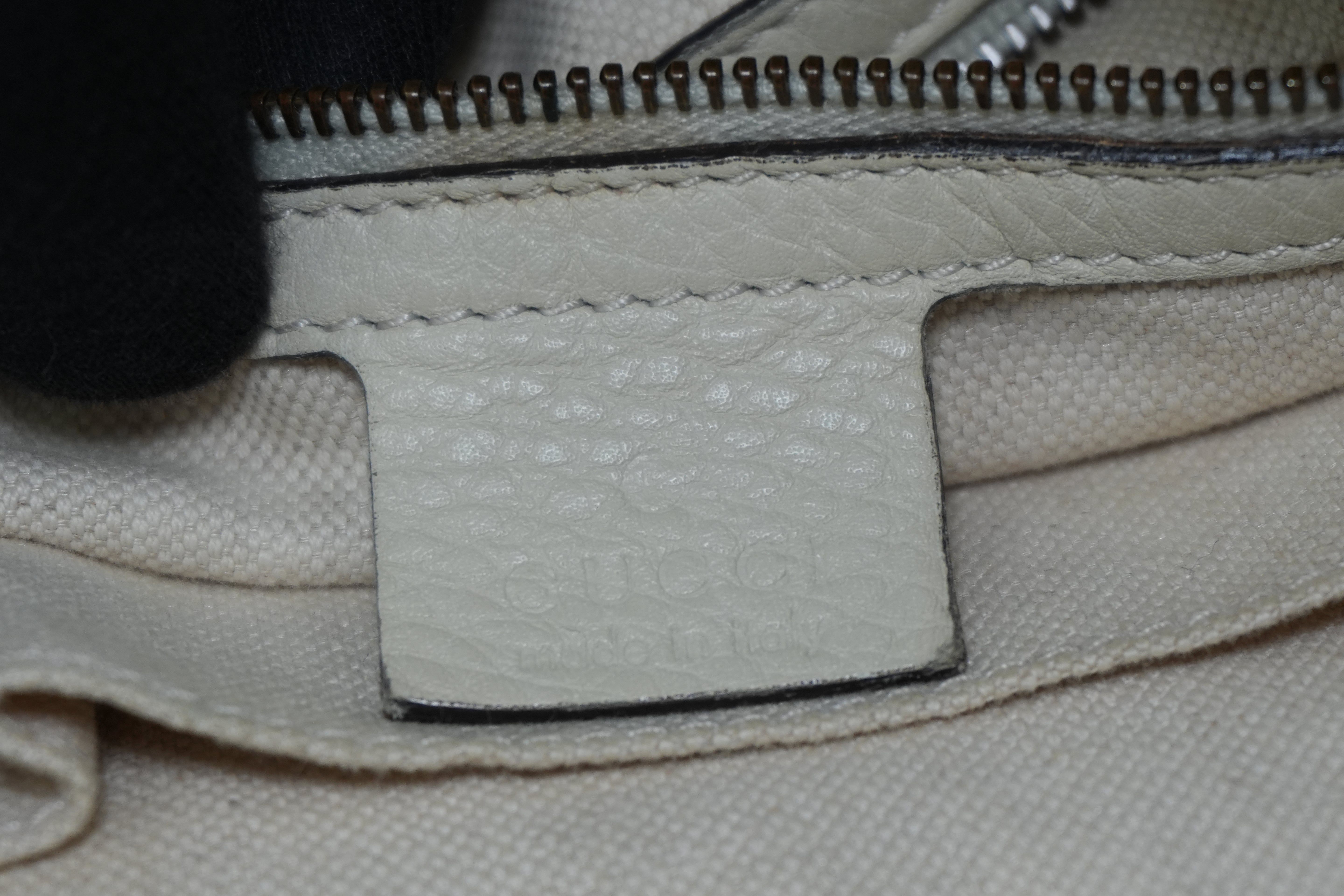 Pre-owned Gucci Interlocking G Tote Bag Ivory