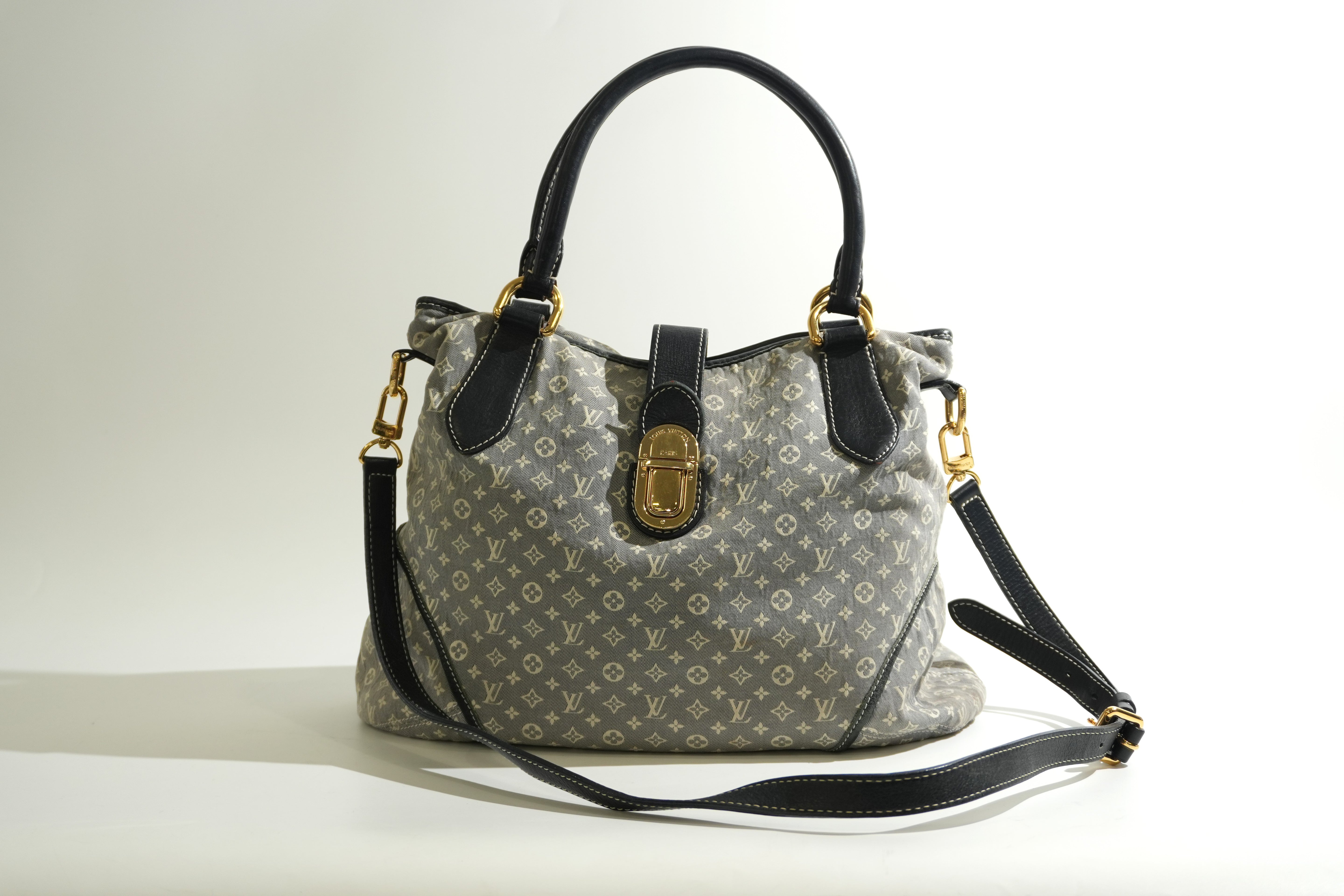 Pre-owned Louis Vuitton Encre Monogram Idylle Elegie Tote Bag Gray