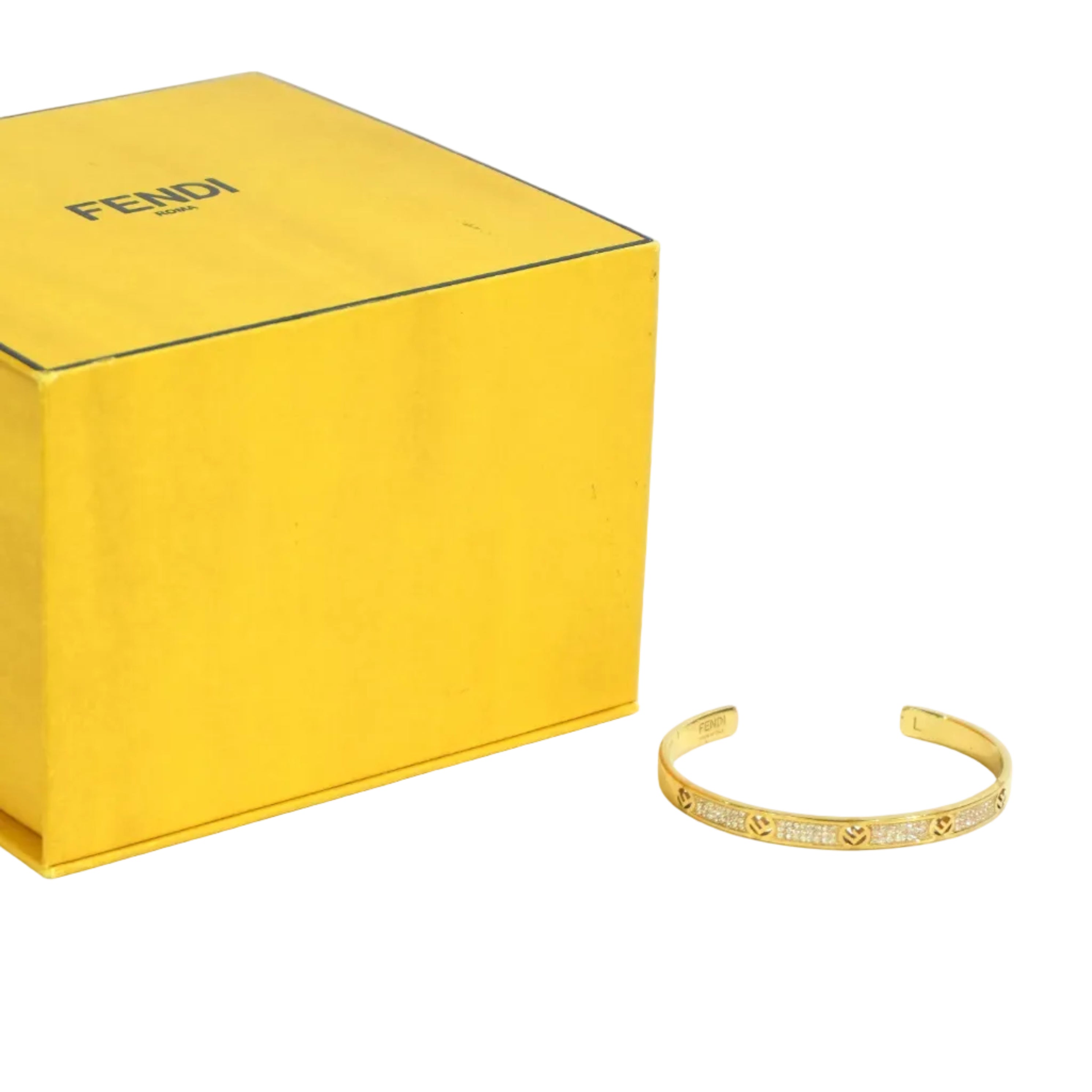 Pre-owned Fendi Bangle Gold tone