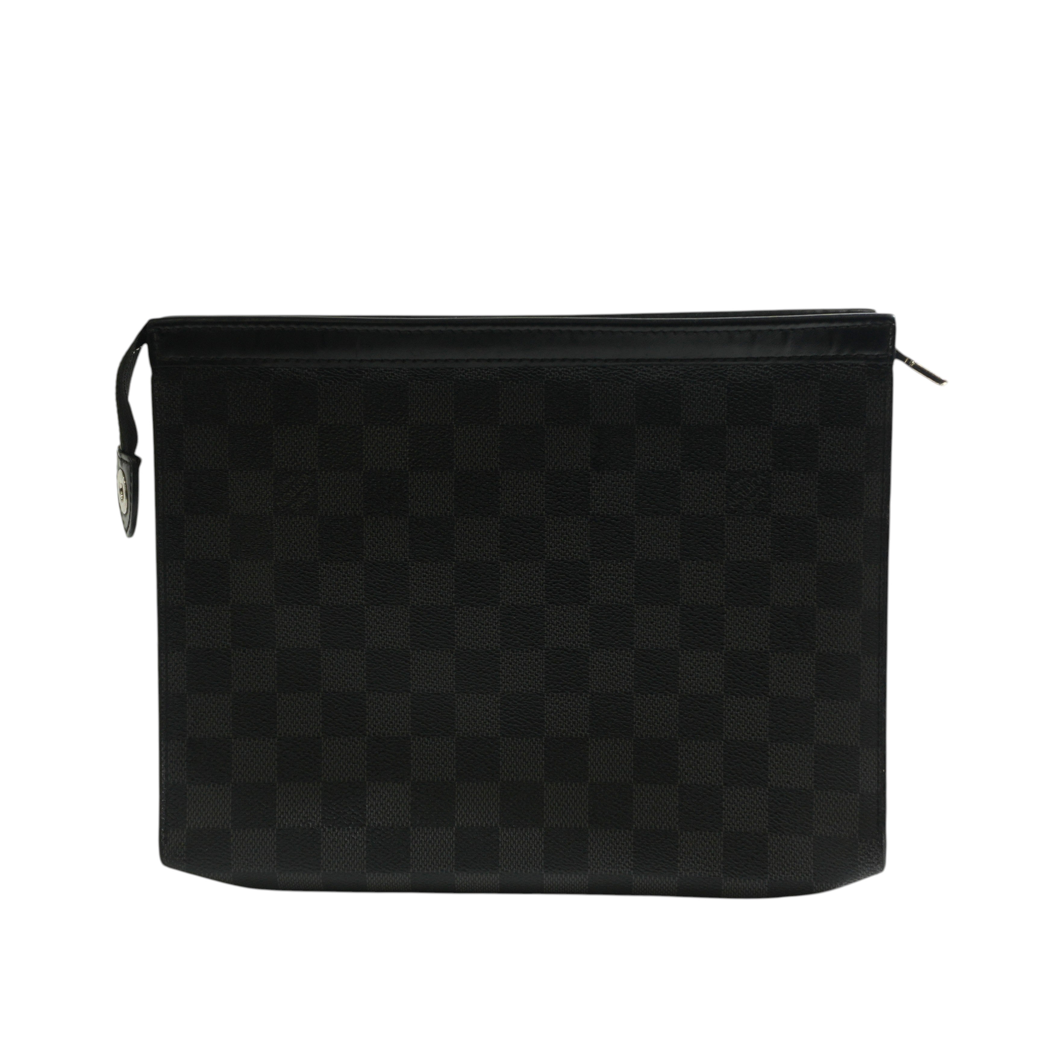 Pre-owned Louis Vuitton Damier Graphite Pochette Voyage MM Clutch Bag