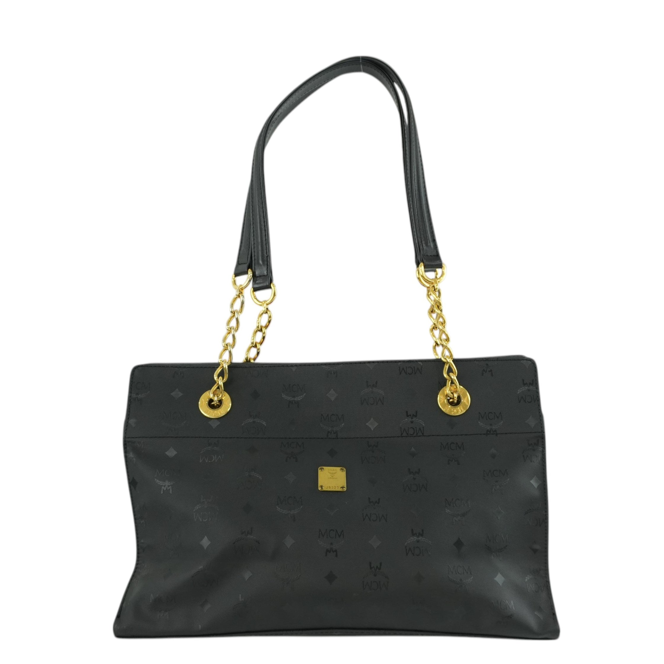 MCM Tote Bag Black Used